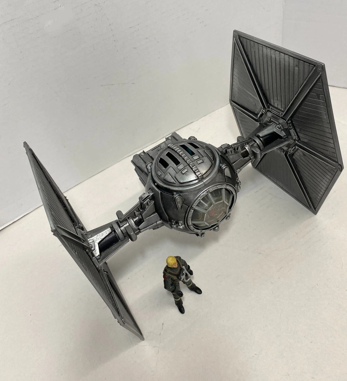 Andor Obsidian Reign Star Wars TIE Fighter Custom Vintage Kenner Black Series - view 11