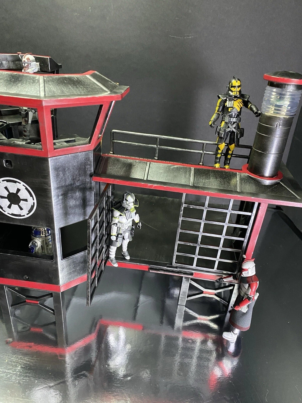 OCP Delta City Quarantine Tower RoboCop OCP Security Diorama Custom collectible
