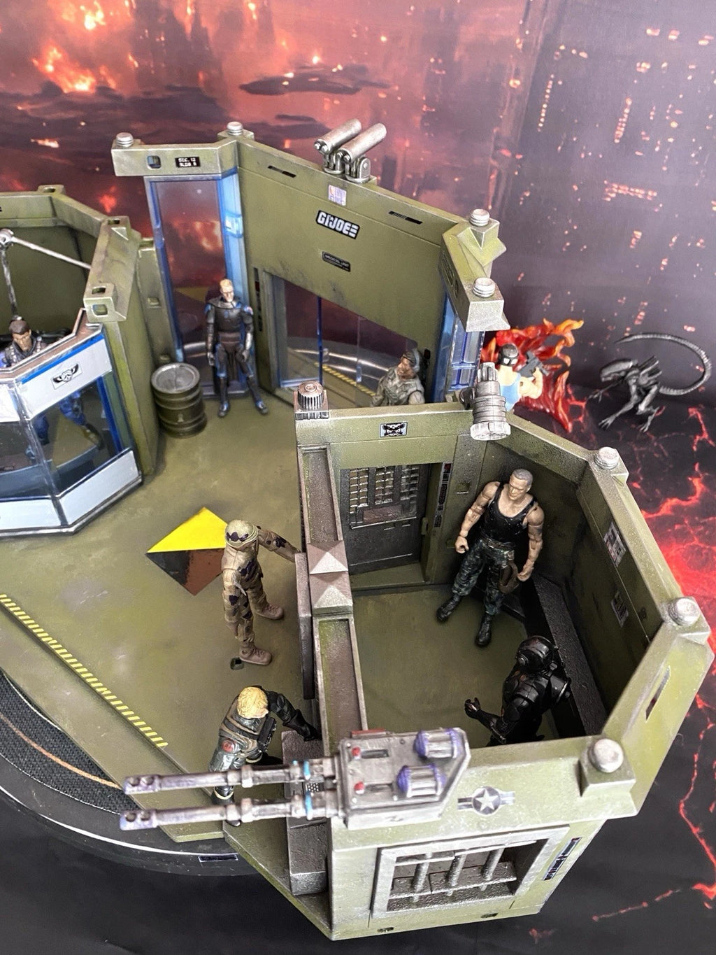 GI JOE COBRA Medical Lab Diorama 1:18 3.75 Collectible series Vintage Custom