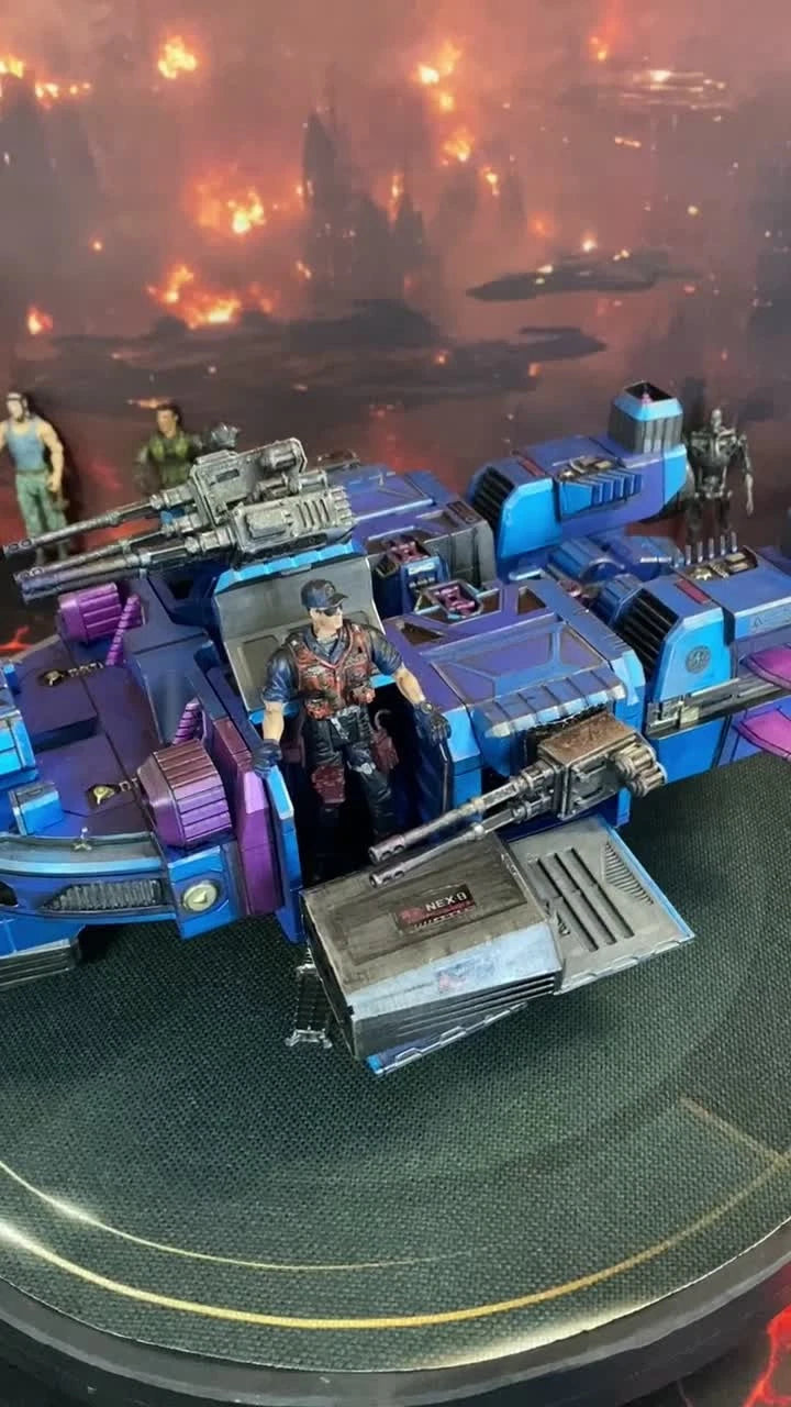 Aliens Weyland Yutani Siege Lander | Custom Colonial Marine Gunship Romulus APC