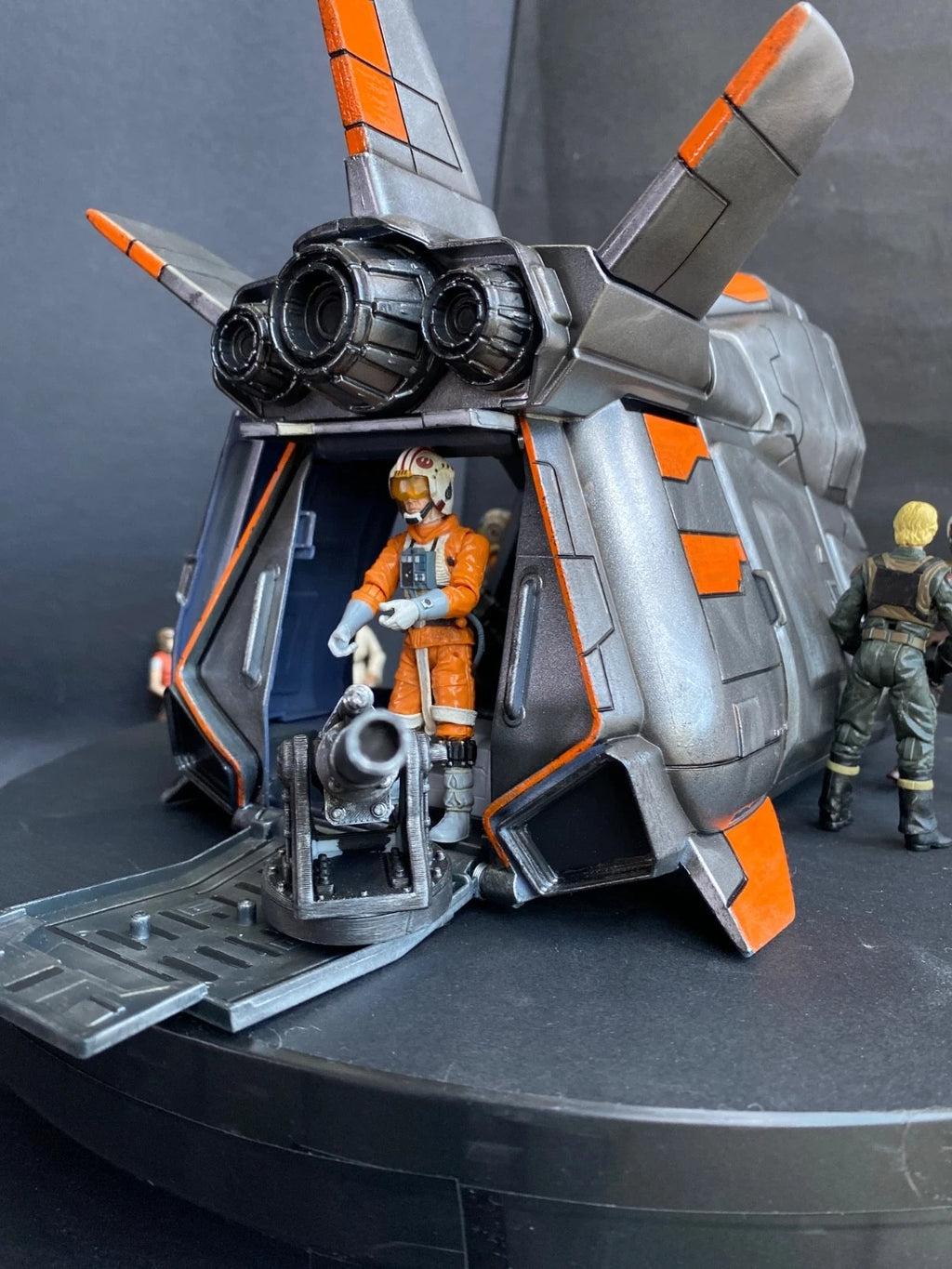 Star Wars Shuttle Gunship Transport Andor Rogue One Clone Wars vintage Custom