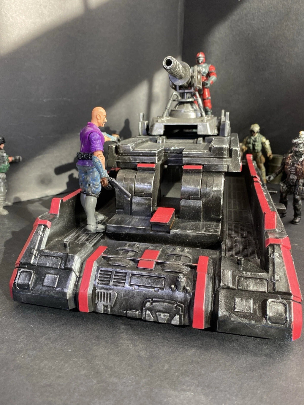 GI JOE COBRA Hover Tank Diorama 1:18 3.75 Inch Rare Collectible Vintage Custom