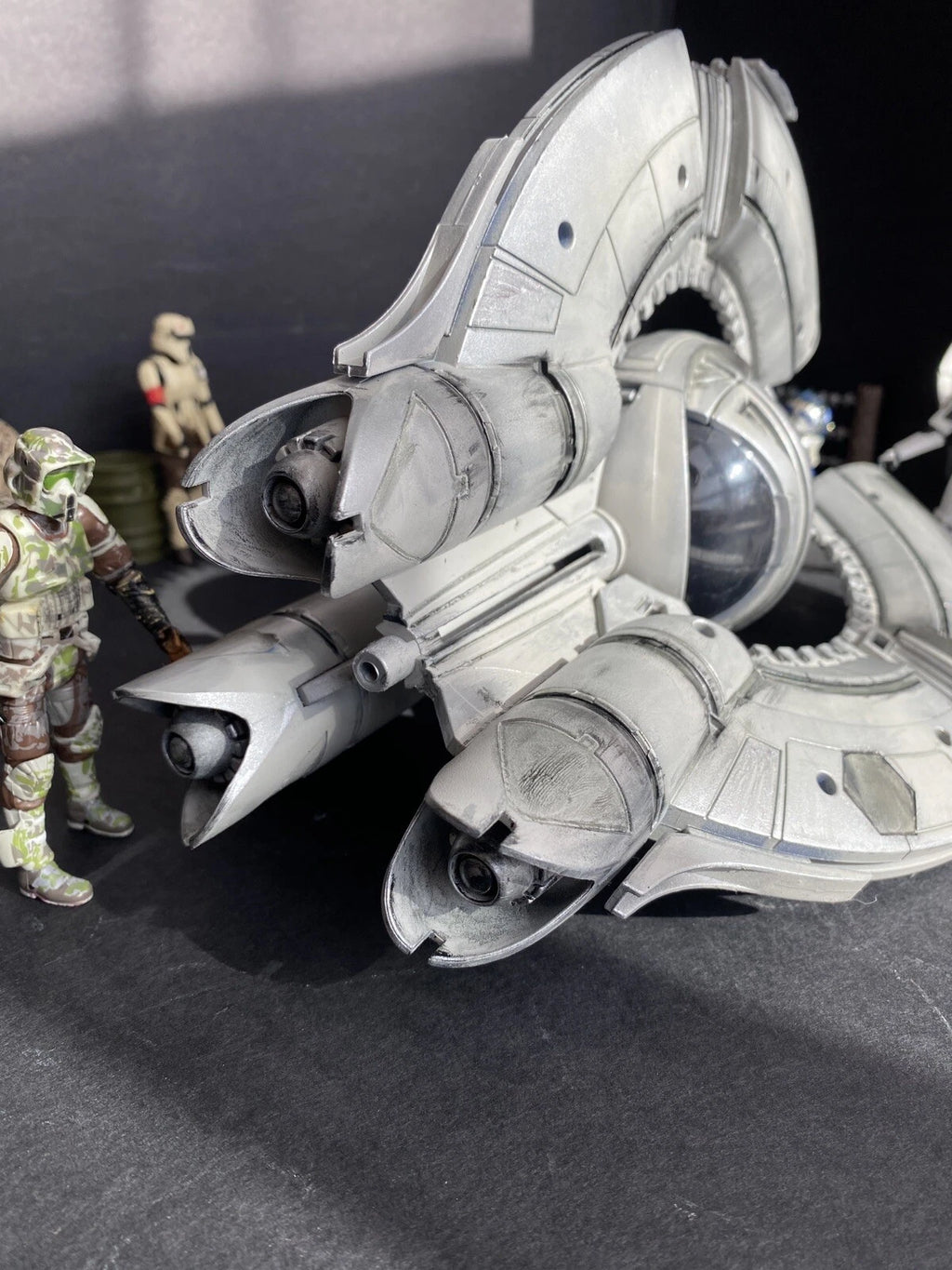 Star Wars Eclipse Tri-Fighter Custom CIS Droid Interceptor Vintage Kenner  - view 13