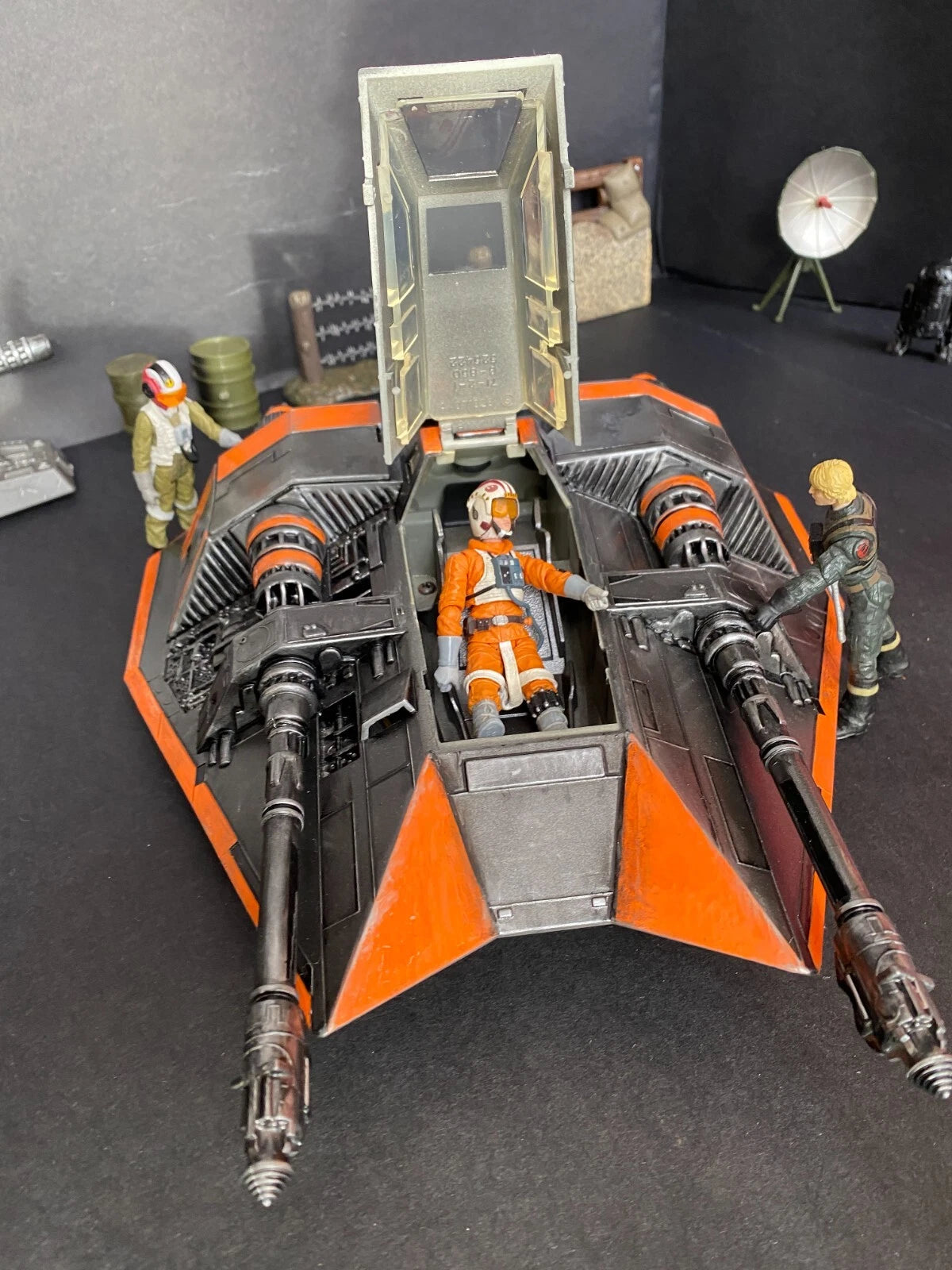 Star Wars Rebel Snowspeeder Endor Hoth Empire Strikes back Vintage Kenner Custom - view 24
