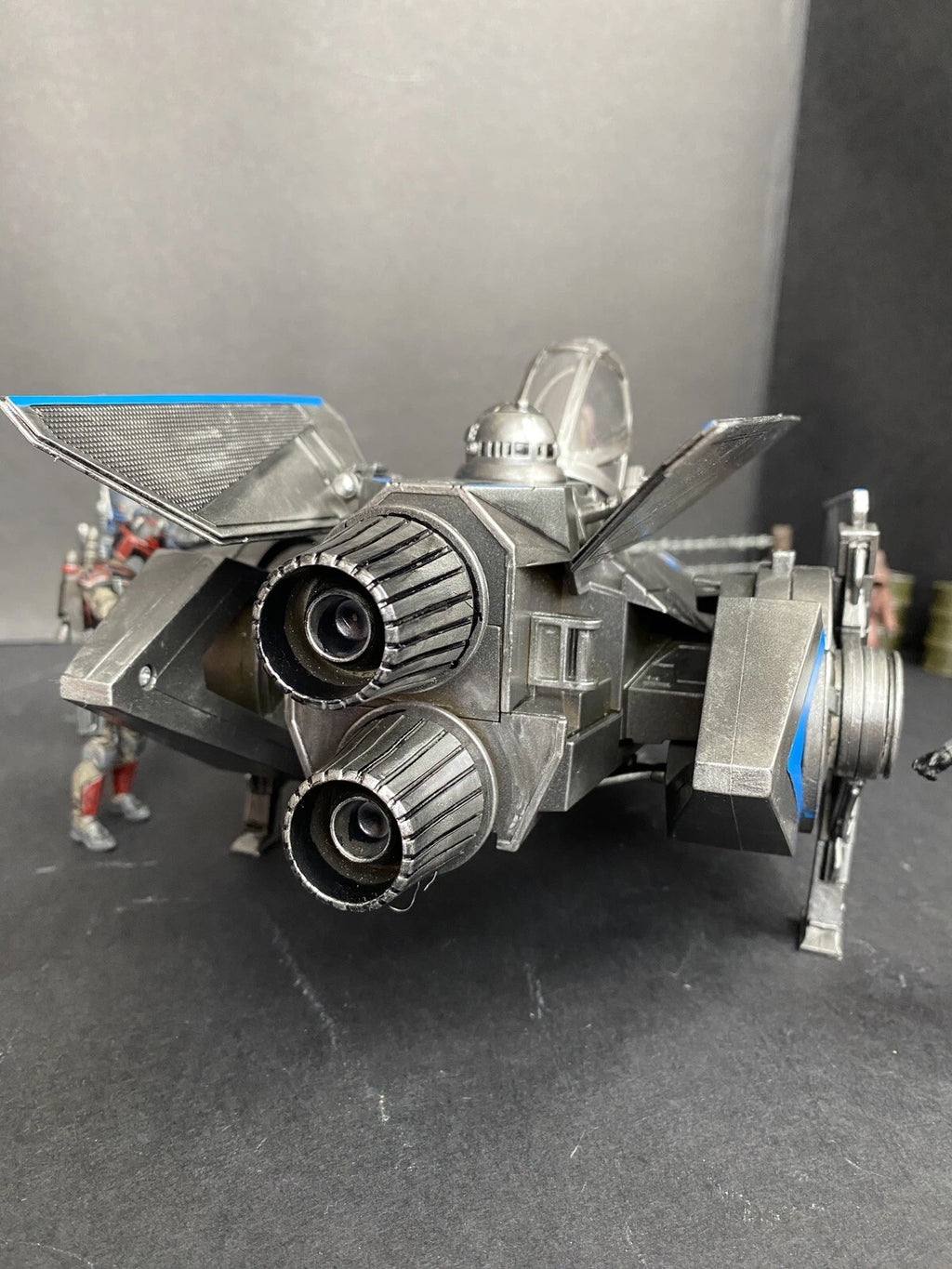 Star Wars V-Wing Interceptor — Blue Sith Maul Shadow Lord refit collectible