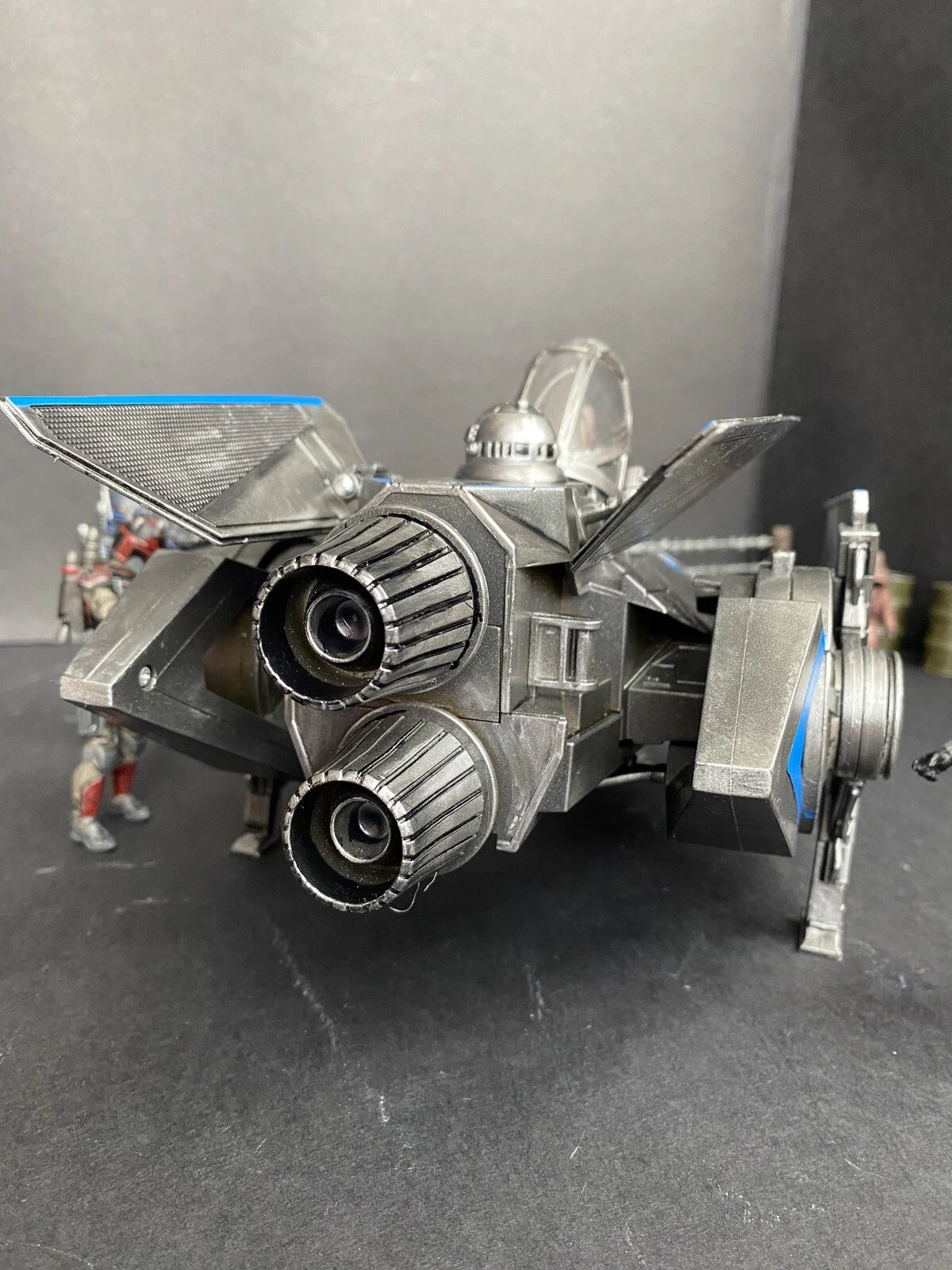Star Wars V-Wing Interceptor — Blue Sith Maul Shadow Lord refit collectible