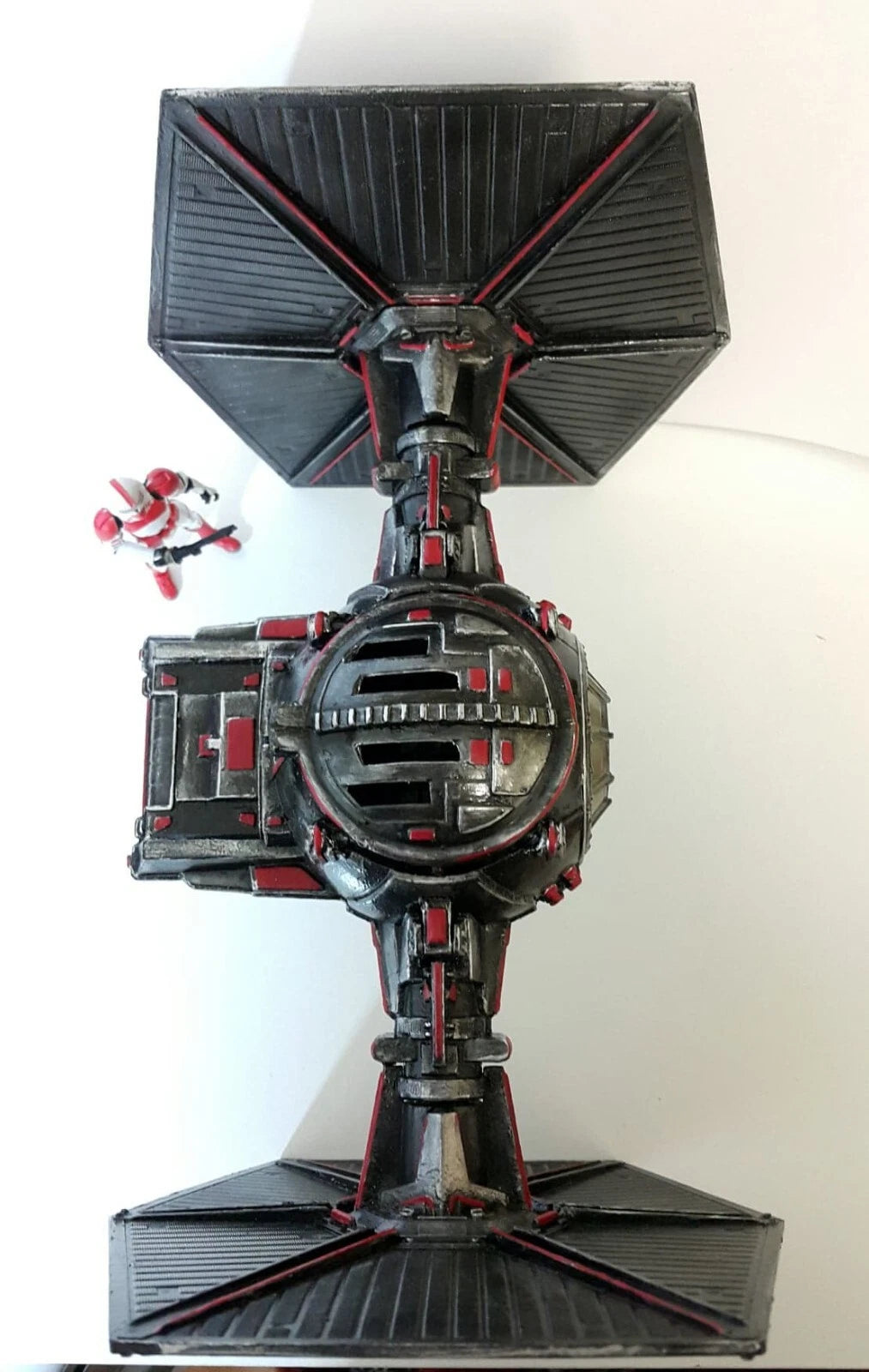 STAR WARS Obsidian Fang Tie Fighter Interceptor | Hand Painted Sith Starfighter - view 10