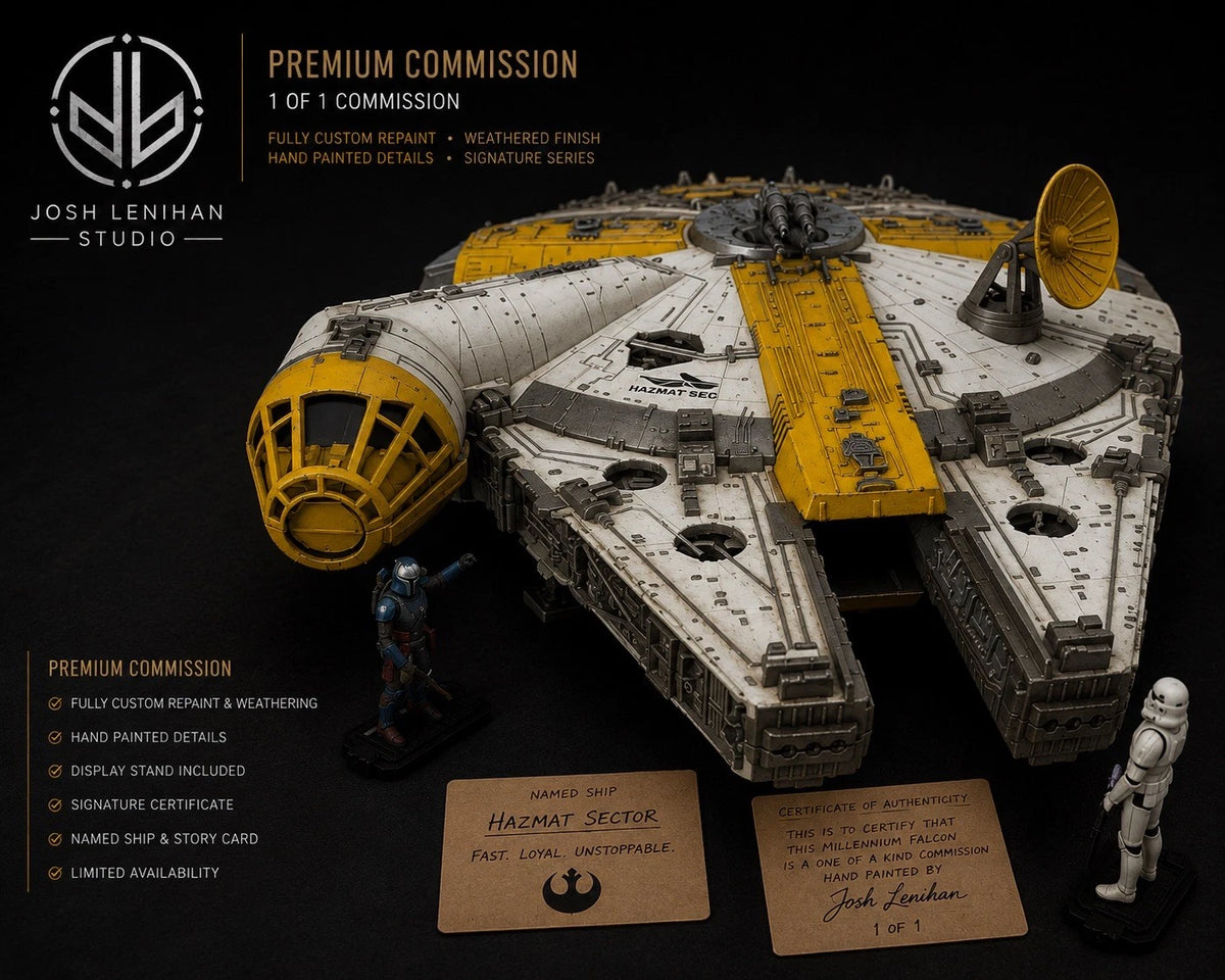 STAR WARS MILLENNIUM FALCON COMMISSION HANDMADE VINTAGE KENNER COLLECTOR CUSTOM