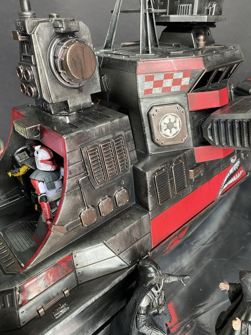Custom Cobra Ironclad River Fortress Gunboat | G.I. Joe 3.75” Scale | Handmade