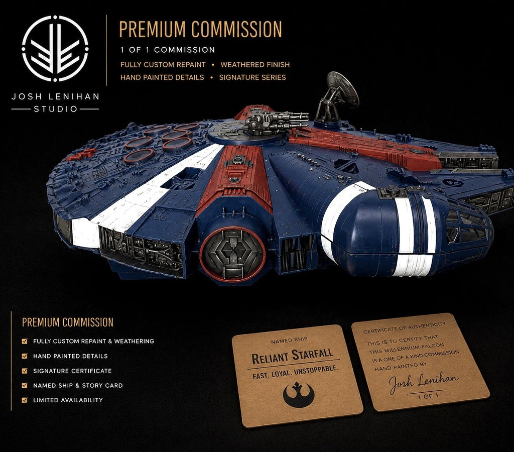 STAR WARS MILLENNIUM FALCON COMMISSION HANDMADE VINTAGE KENNER COLLECTOR CUSTOM