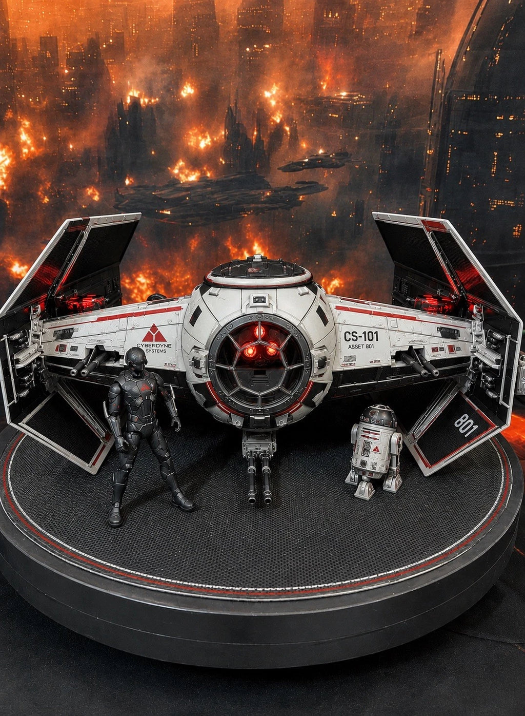 Terminator commission Hunter Killer Skynet Cyberdyne Kenner Custom Diorama