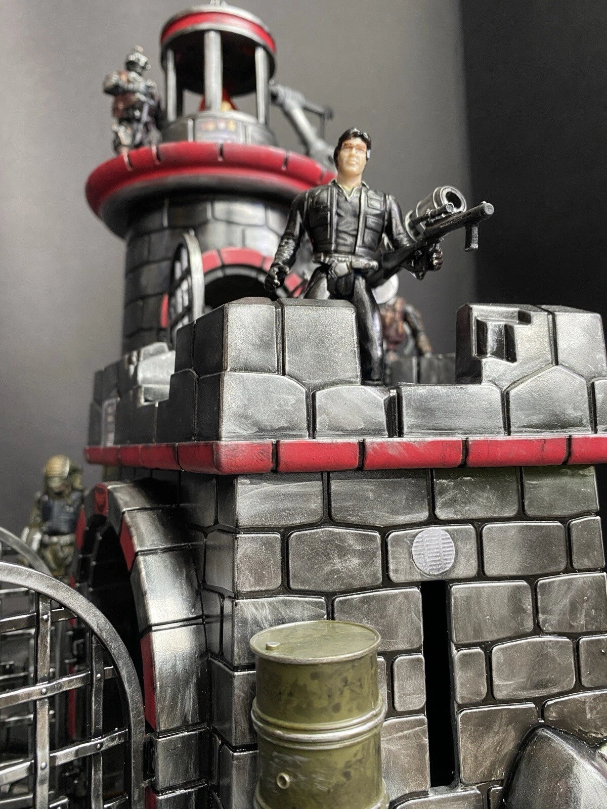 GI JOE COBRA Blackspire Outpost Fortress Diorama 1:18 3.75 Inch Vintage Custom