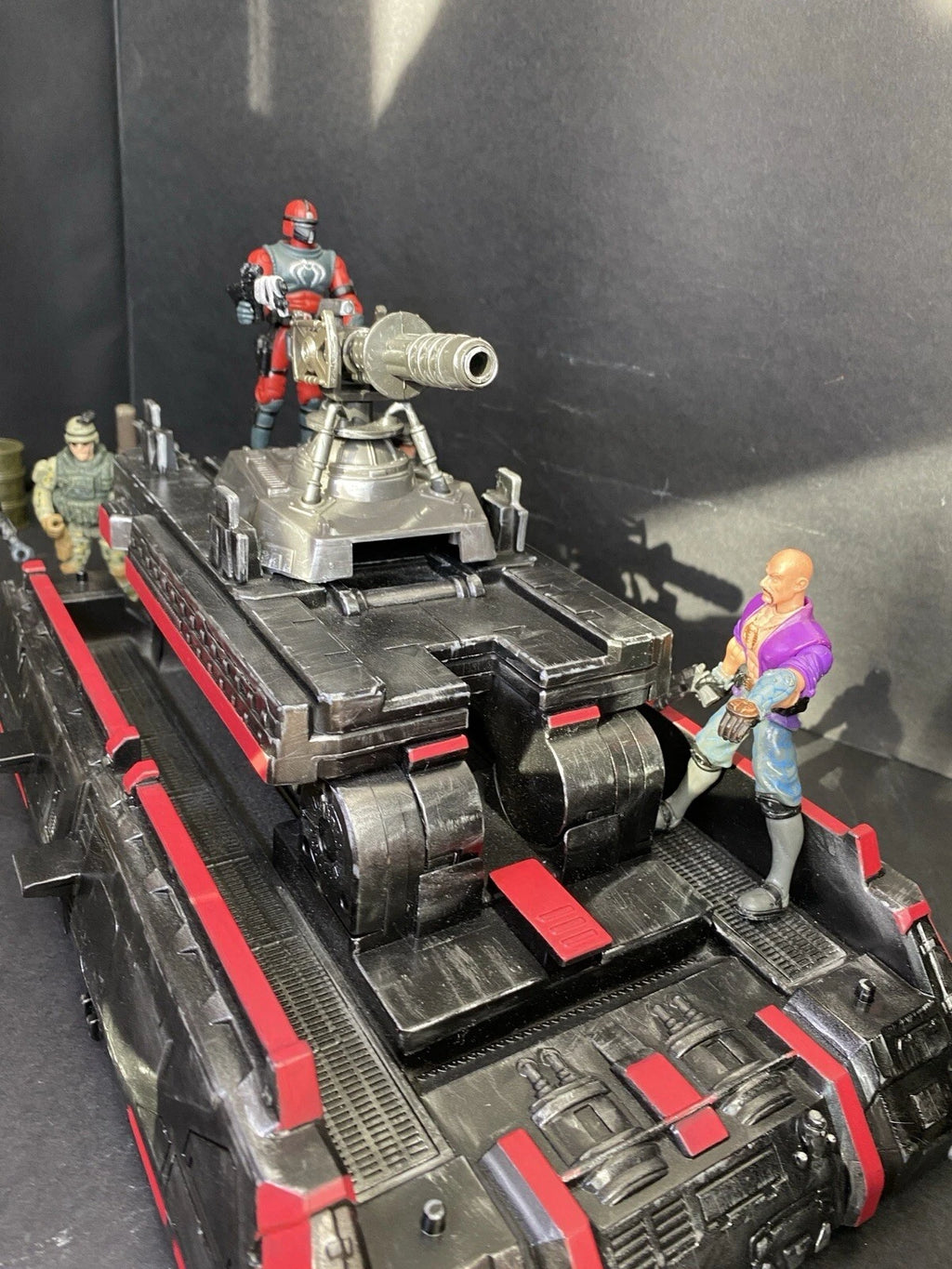 GI JOE COBRA Hover Tank Diorama 1:18 3.75 Inch Rare Collectible Vintage Custom