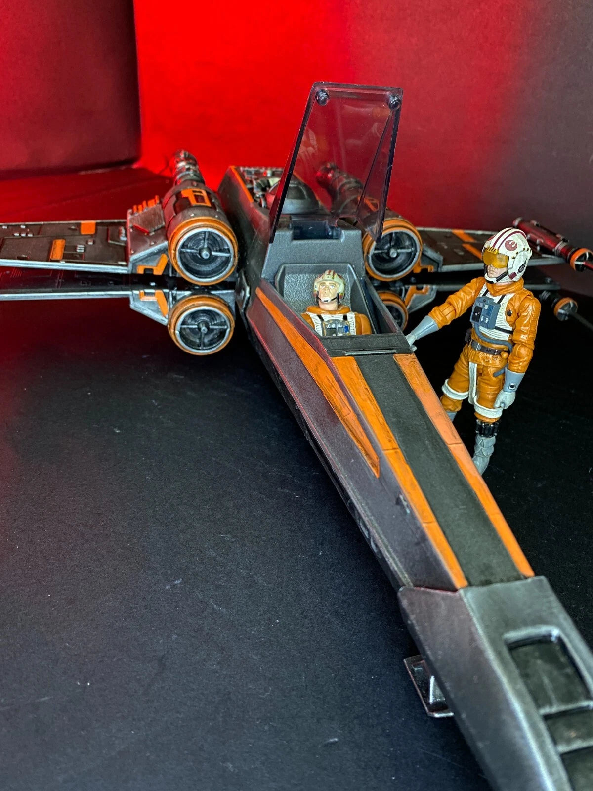 Star Wars X Wing Fighter Vintage Kenner Custom ROTJ Death Star Battle Fighter