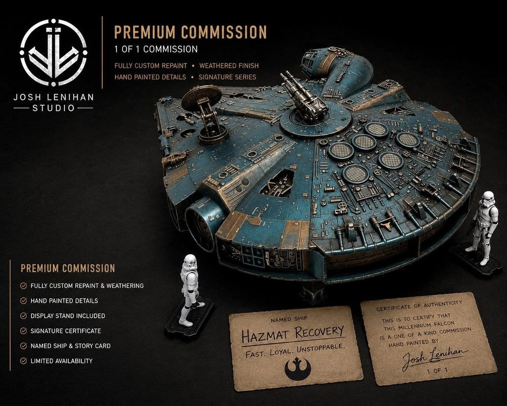 STAR WARS MILLENNIUM FALCON COMMISSION HANDMADE VINTAGE KENNER COLLECTOR CUSTOM