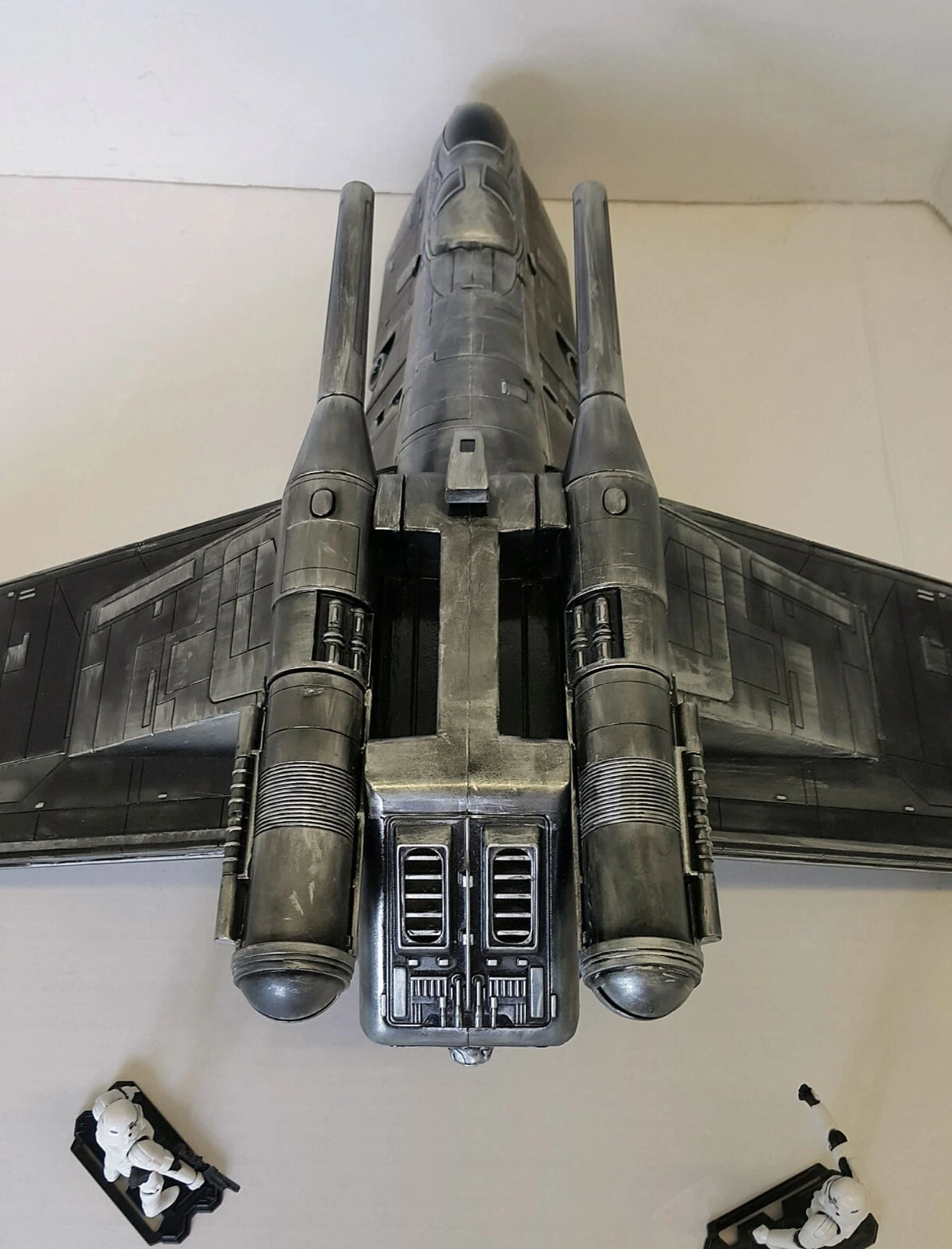Star Wars Obsidian Gunship — Imperial Gunship Custom Hand-Painted vintage Kenner - view 9