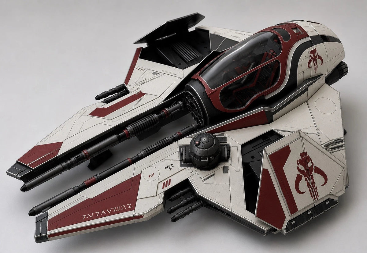 Mandalorian Starfighter Commission Star Wars Andor Vintage Sith Kenner Custom