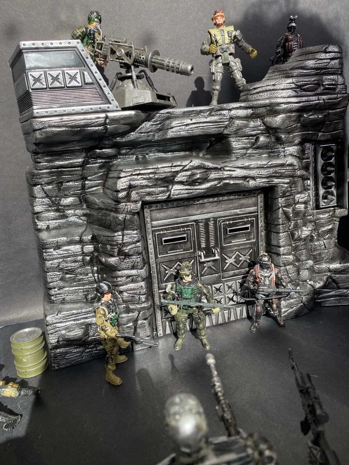 GI JOE COBRA DEVELOPMENTAL TERROR DOME Diorama 1:18 Snake Destro Vintage Custom