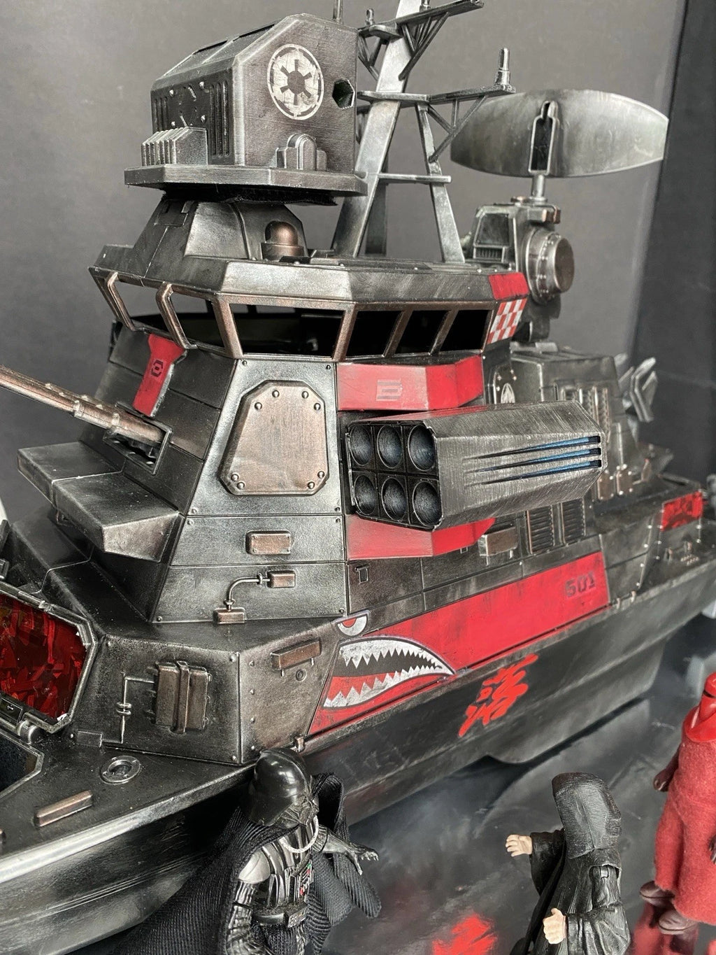 Custom Cobra Ironclad River Fortress Gunboat | G.I. Joe 3.75” Scale | Handmade