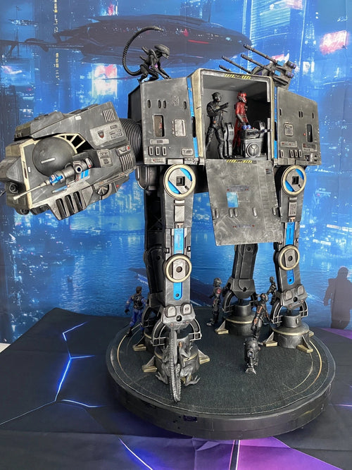 Star Wars AT-AT Aliens Weyland Yutani Custom Imperial vintage Kenner Diorama