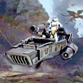 Imperial “Night Lance” Assault Speeder – Hand-Painted Star Wars vintage Custom
