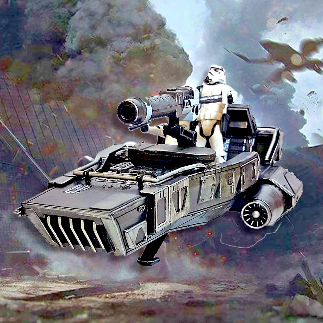 Imperial “Night Lance” Assault Speeder – Hand-Painted Star Wars vintage Custom