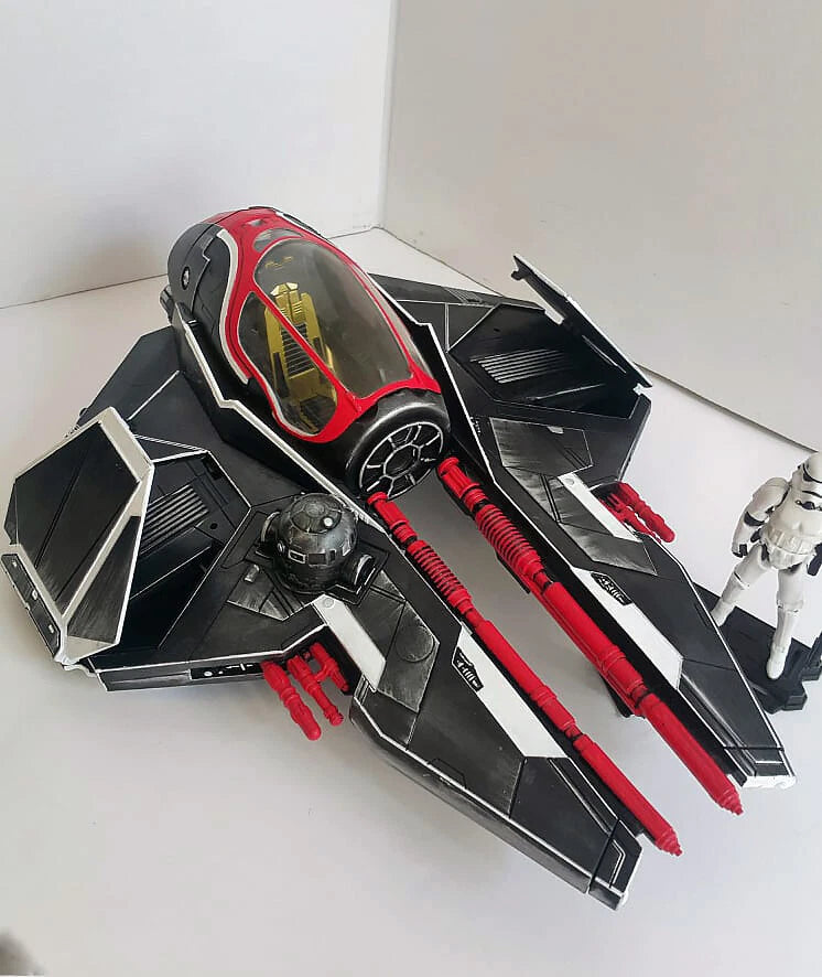 Red Talon — Custom Imperial Interceptor Starfighter Hand-Painted collectible - view 9