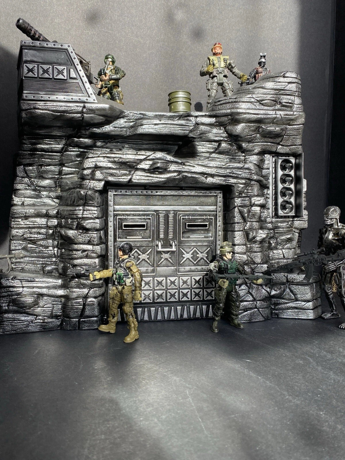 GI JOE COBRA DEVELOPMENTAL TERROR DOME Diorama 1:18 Snake Destro Vintage Custom