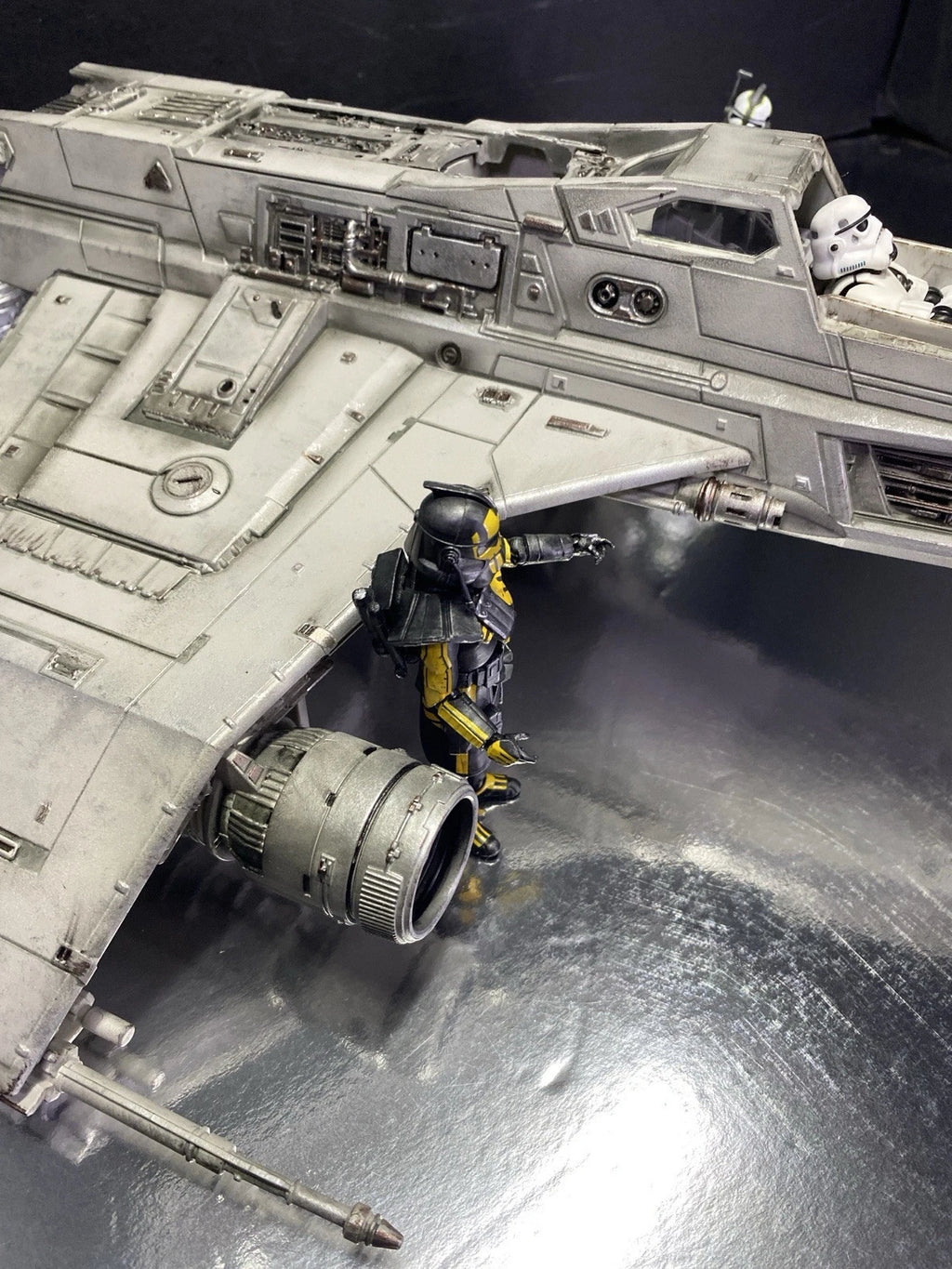 T-52 E-Wing Ghost Hound Imperial Interceptor Star Wars Andor Kenner Collectible
