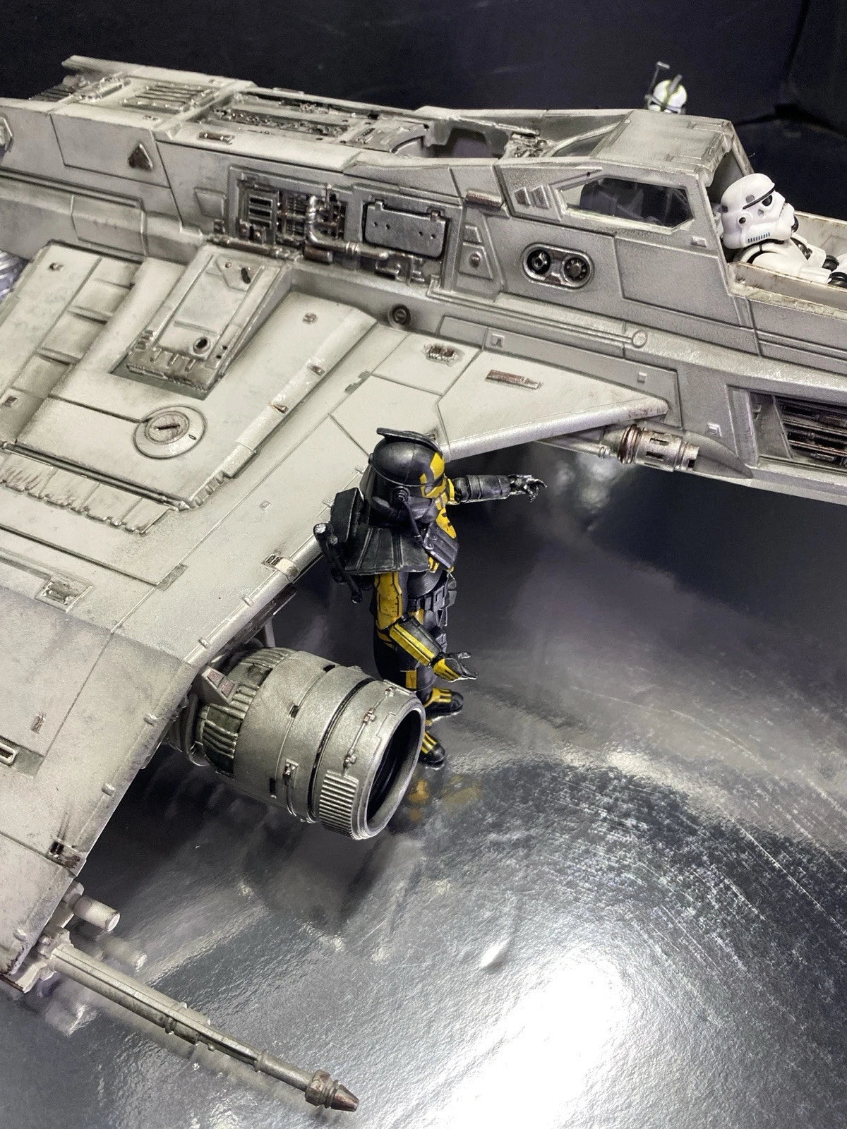 T-52 E-Wing Ghost Hound Imperial Interceptor Star Wars Andor Kenner Collectible