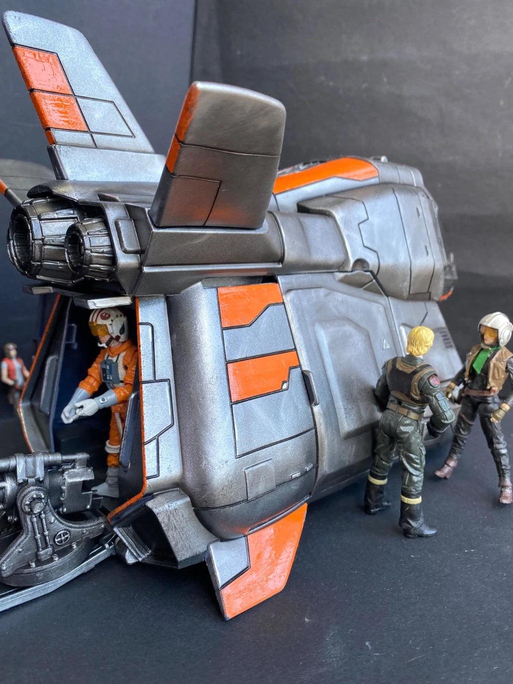Star Wars Shuttle Gunship Transport Andor Rogue One Clone Wars vintage Custom