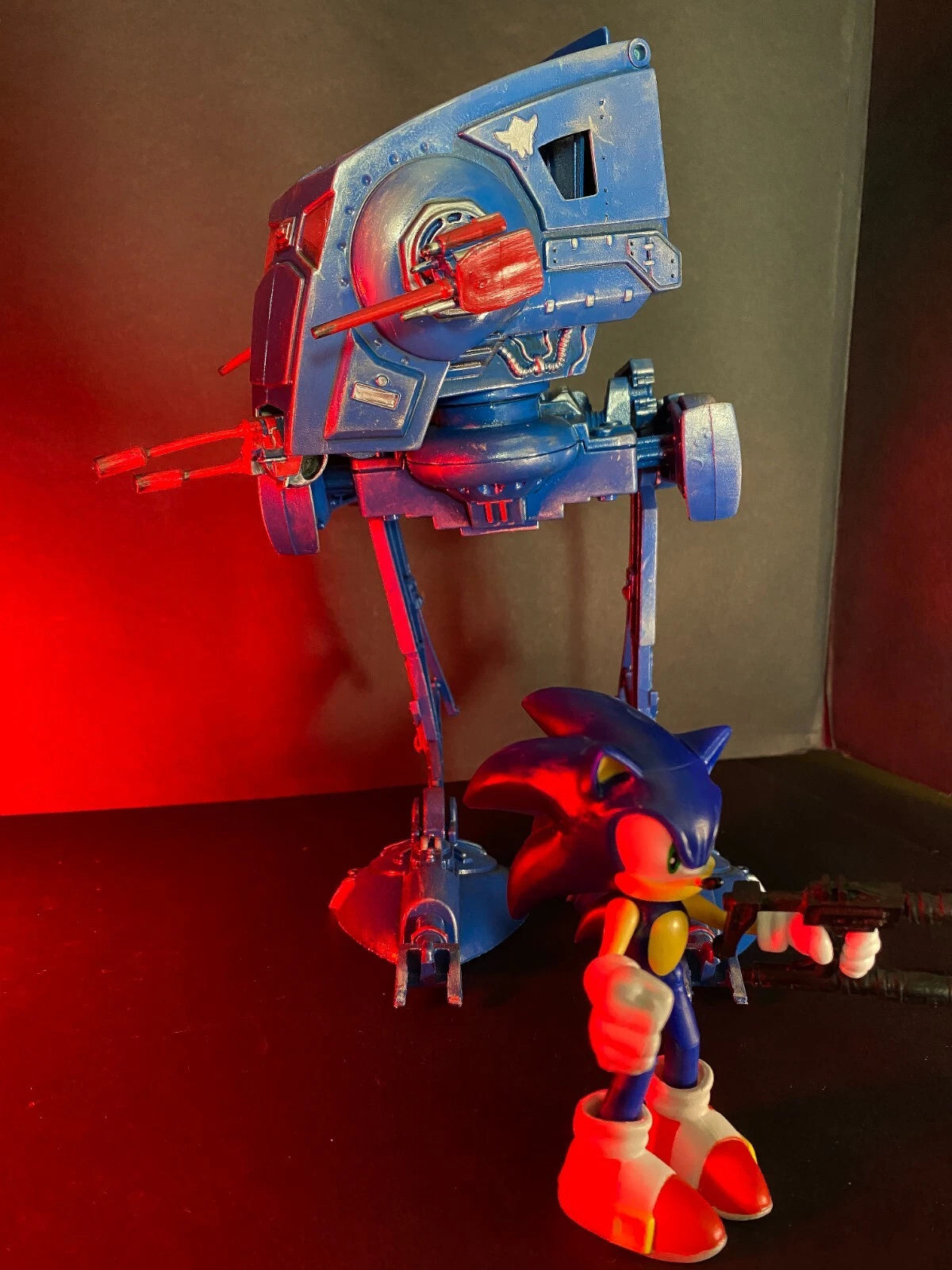 Sonic the Hedgehog x Star Wars AT ST Vintage Kenner Sega Custom - view 17