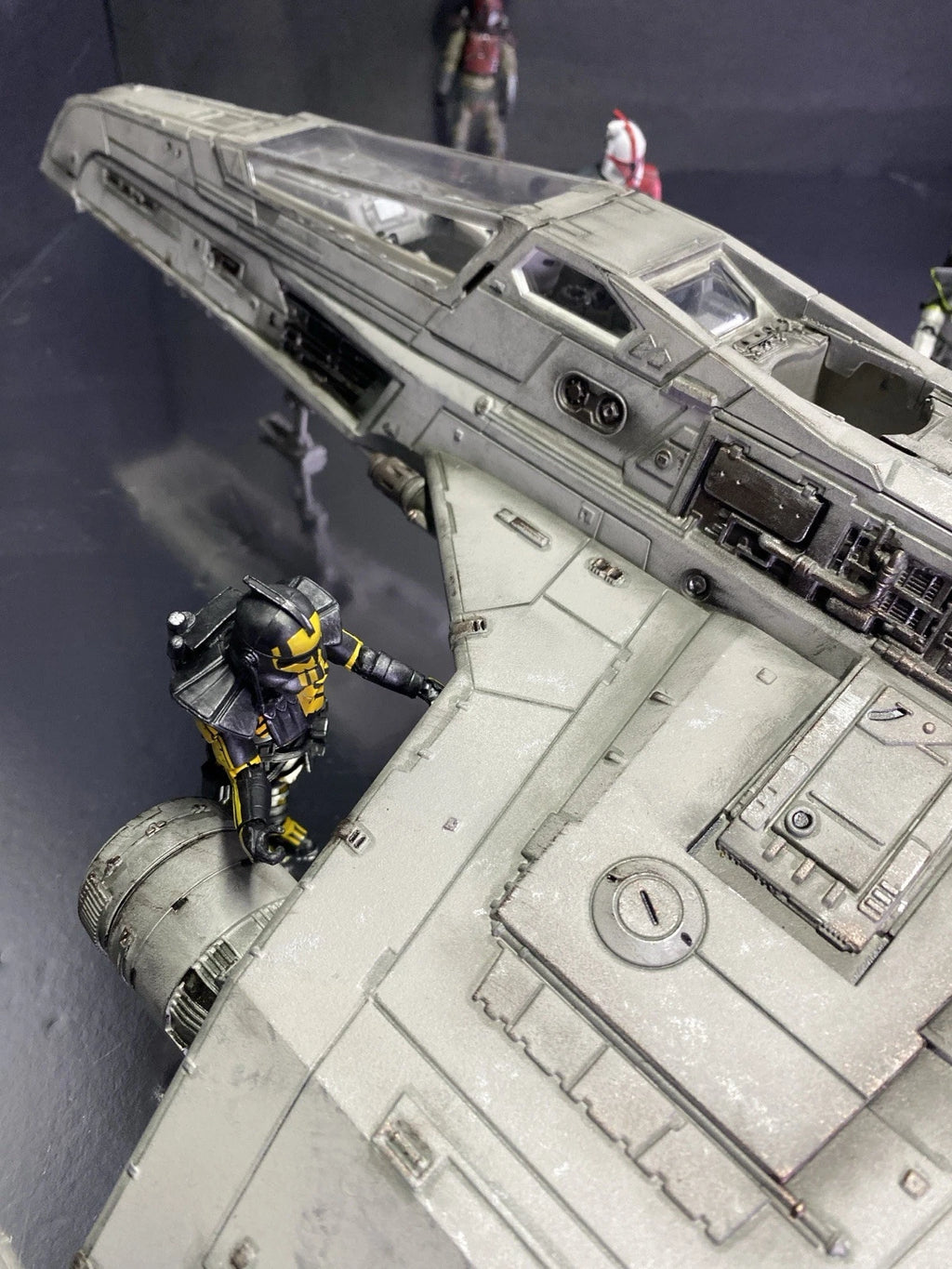 T-52 E-Wing Ghost Hound Imperial Interceptor Star Wars Andor Kenner Collectible