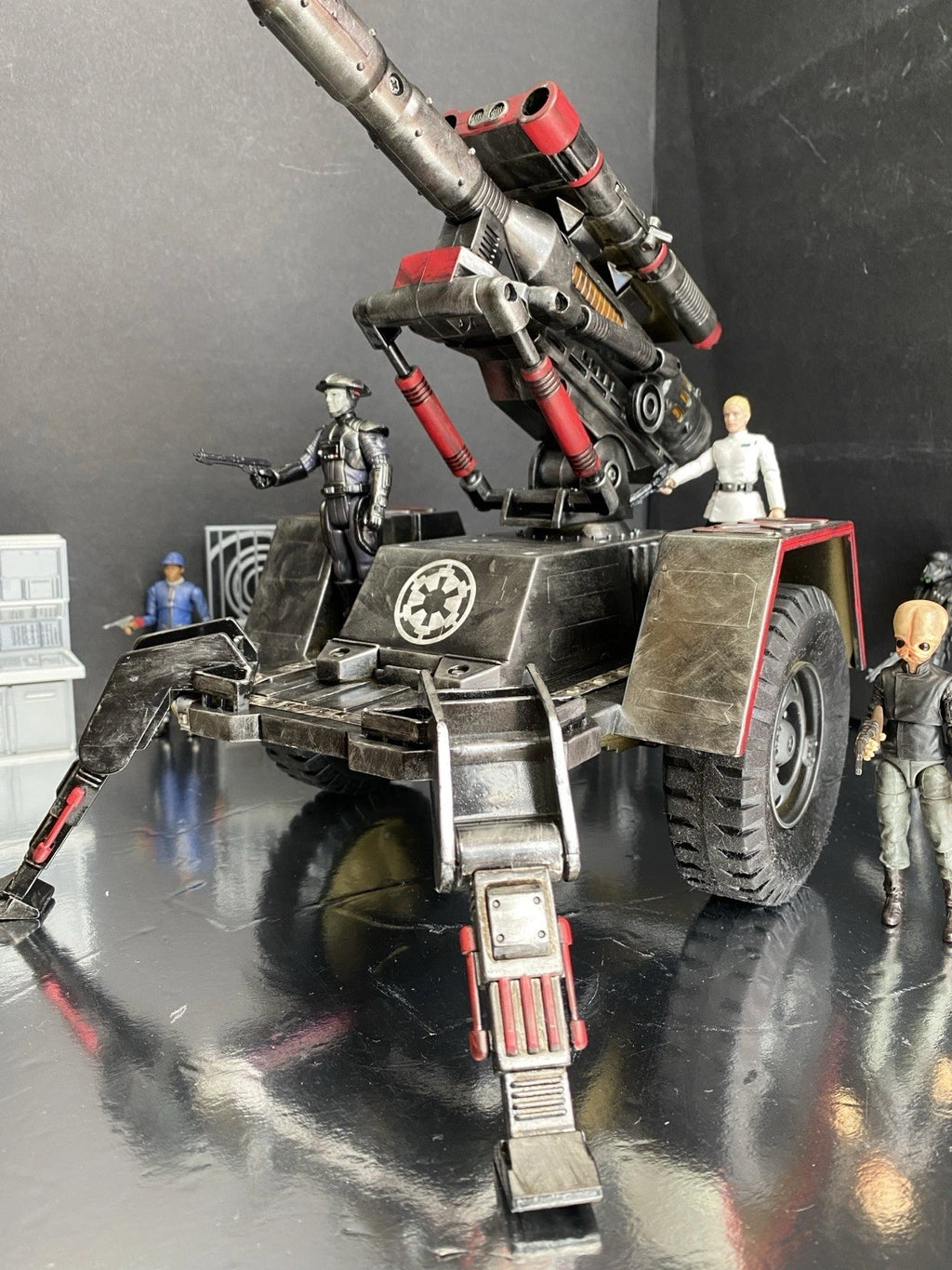 First Order Turbolaser Star Wars Heavy Artillery AV7 Andor Vintage Black Series