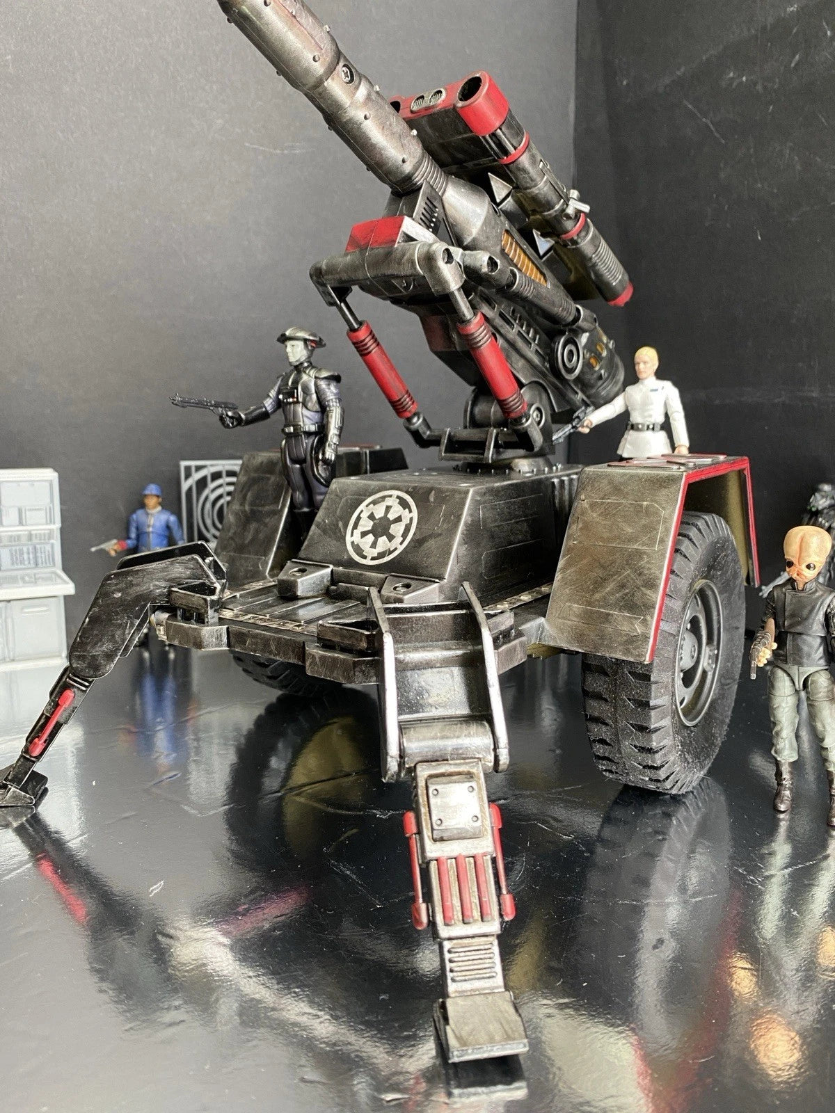First Order Turbolaser Star Wars Heavy Artillery AV7 Andor Vintage Black Series