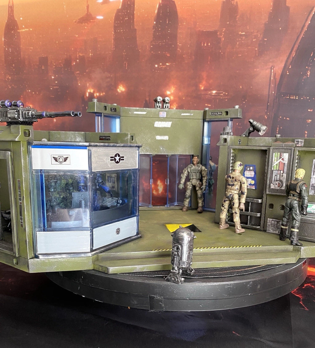 GI JOE COBRA Medical Lab Diorama 1:18 3.75 Collectible series Vintage Custom