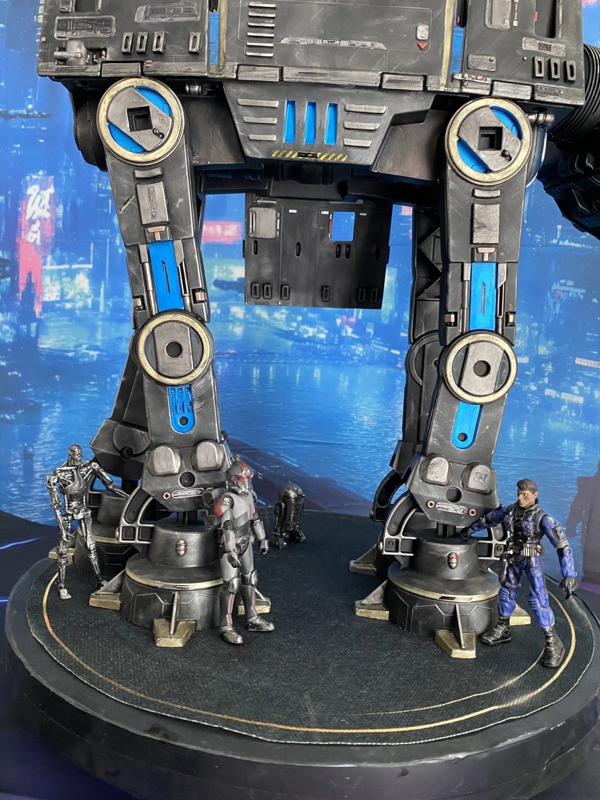 Star Wars AT-AT Aliens Weyland Yutani Custom Imperial vintage Kenner Diorama