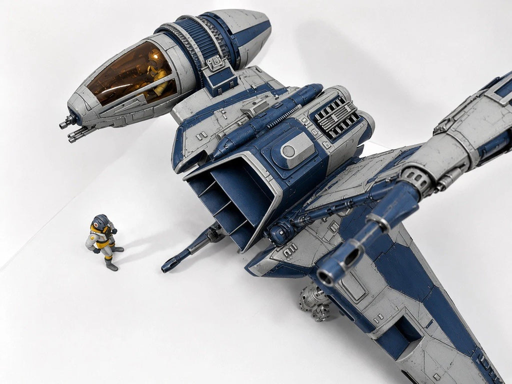 Star Wars B-Wing Custom ROTJ commission Andor Hoth Vintage Kenner Collectible