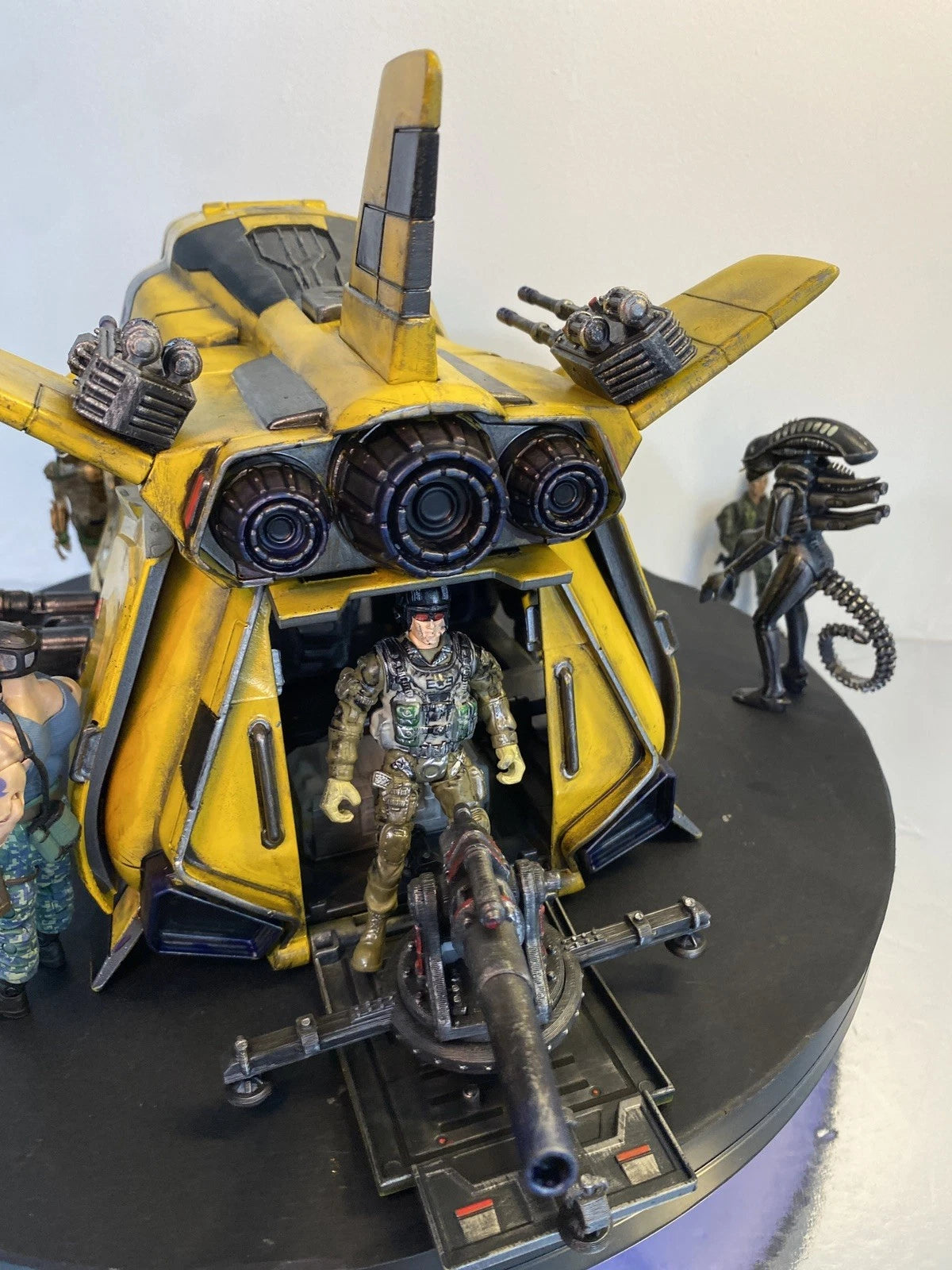 STAR WARS CUSTOM DROPSHIP GUNSHIP SHUTTLE REBEL 3.75 1:18 VINTAGE KENNER VEHICLE