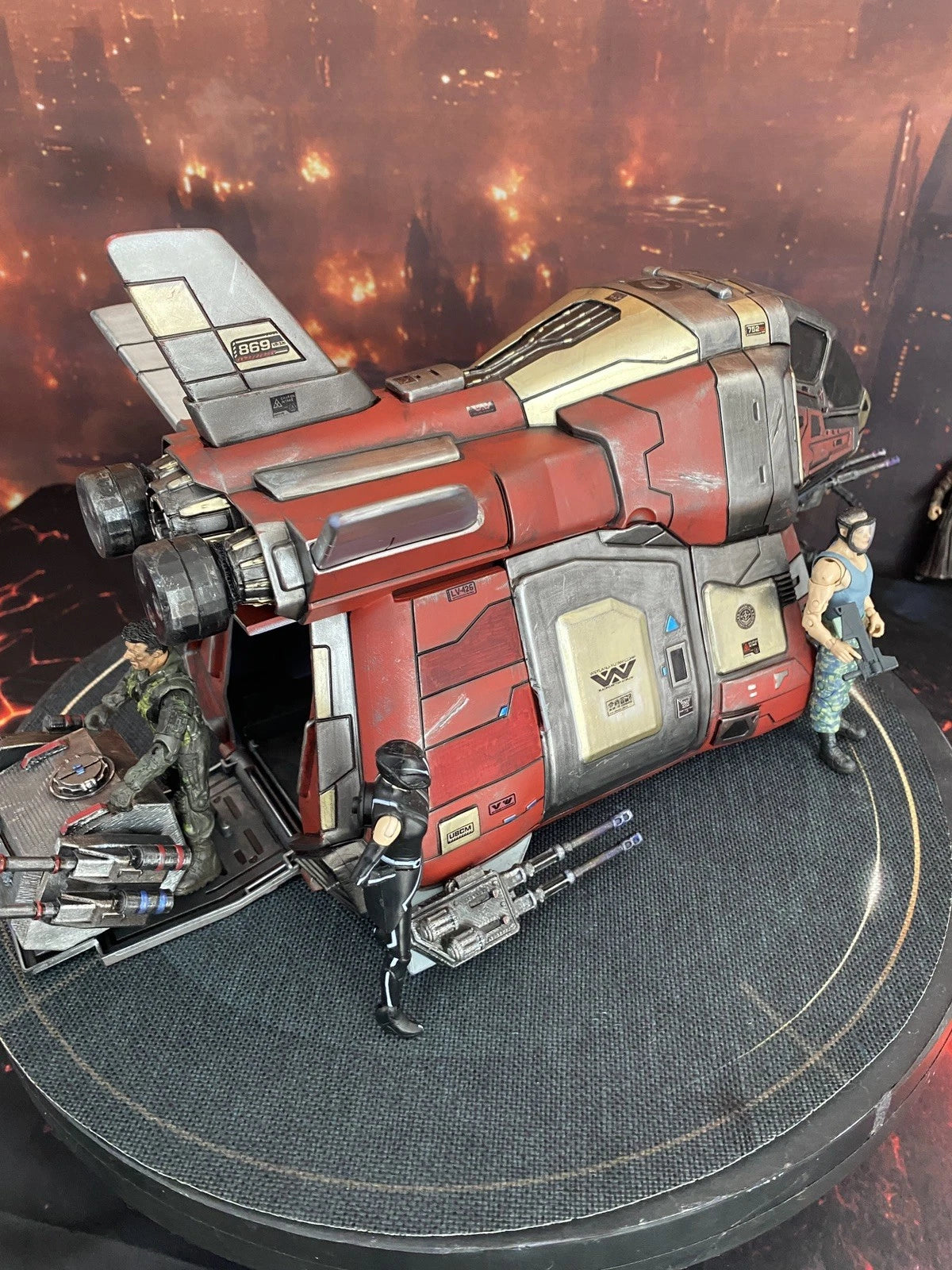 Krayt Viper Assault Shuttle | Custom Hand-Painted Star Wars Kenner Sith  Diorama