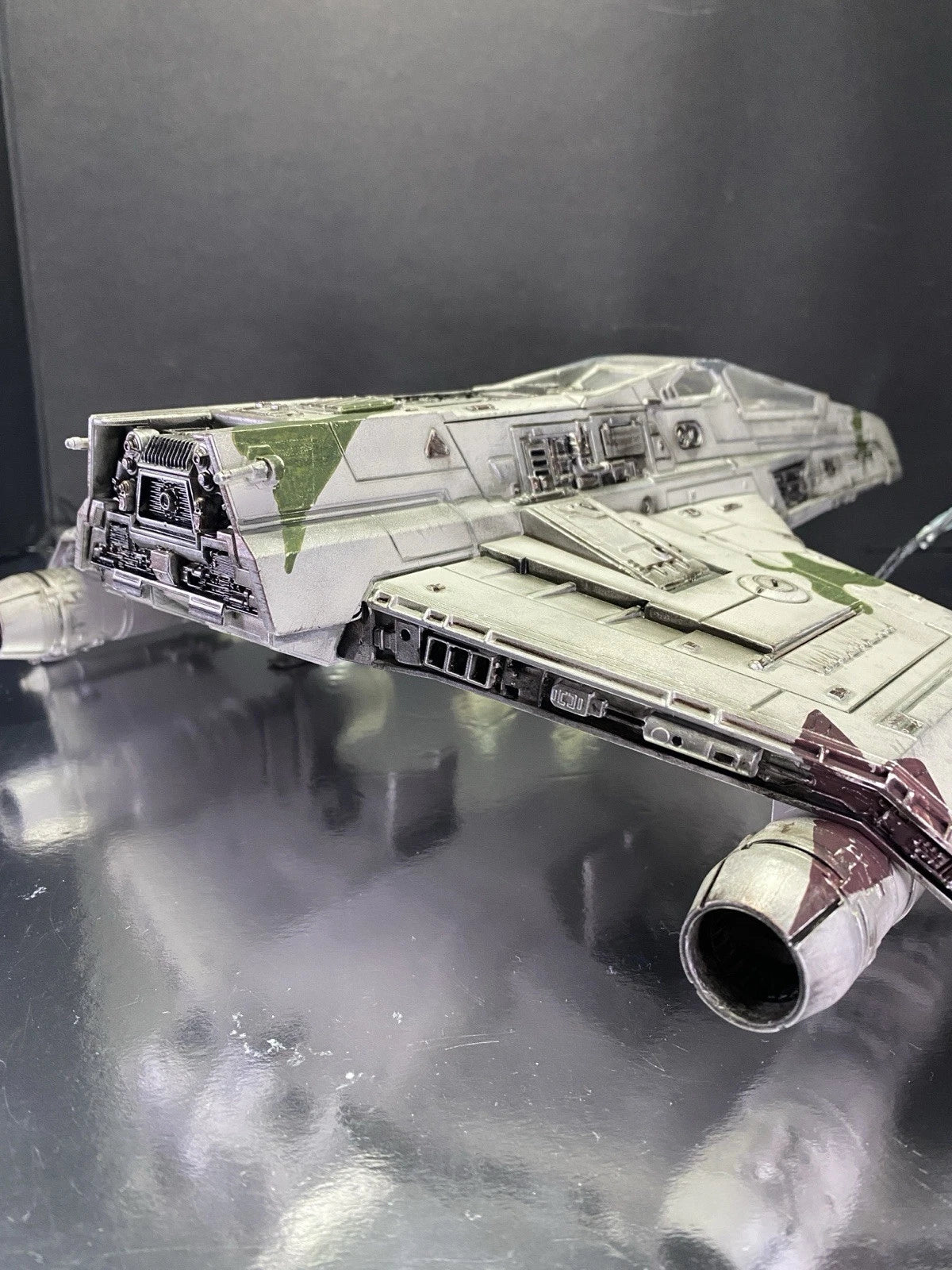 Camouflage Star Wars Rancor Talon E Wing Kenner Vintage Black Series Collectible