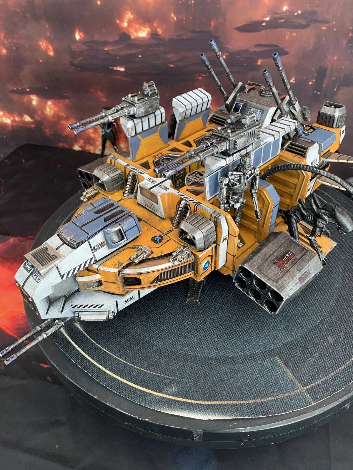 Aliens USCM NEX-8 Xeno Containment Dropship Diorama Romulus Vehicle Custom