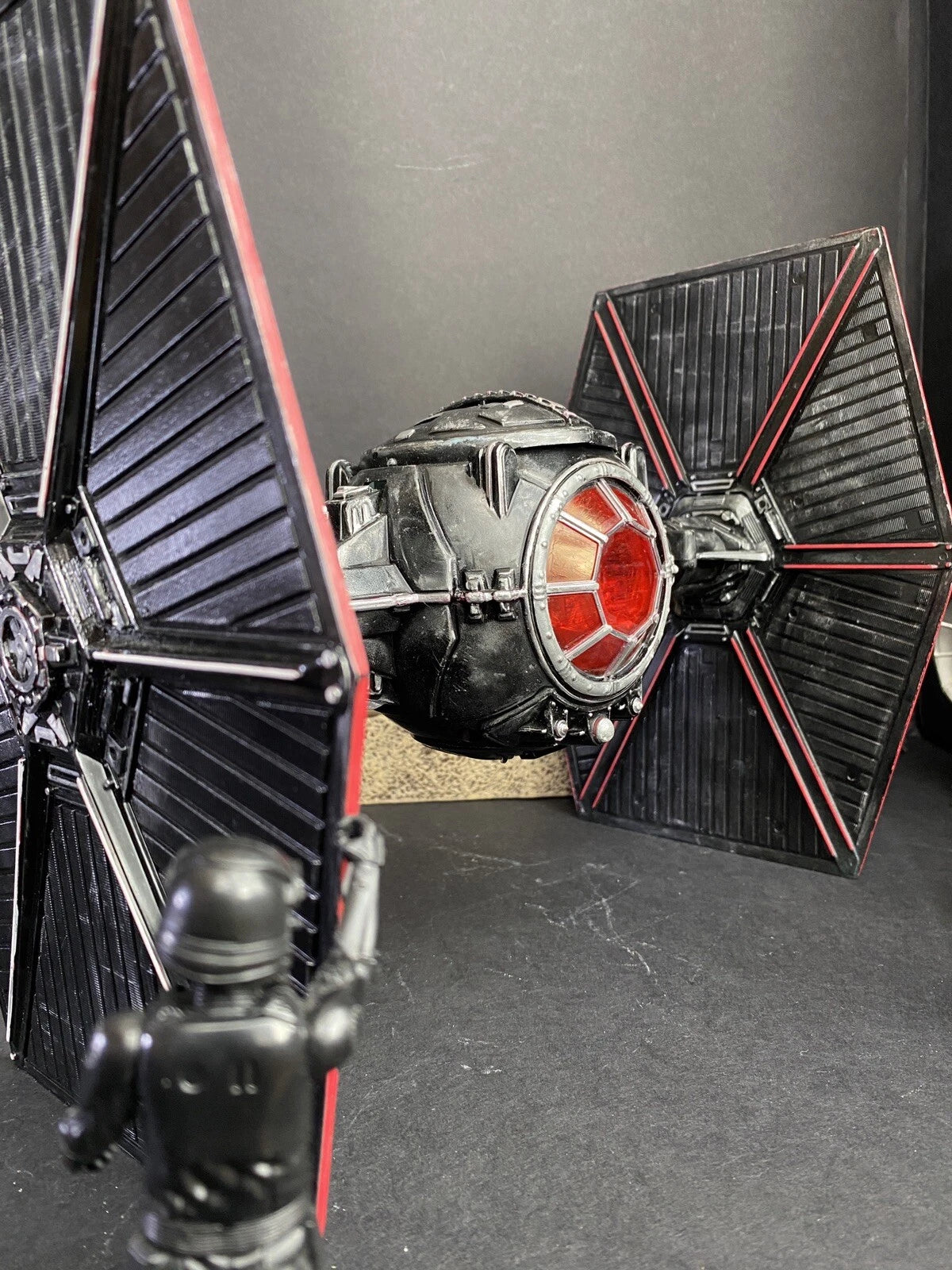 Star Wars Crimson Talon TIE Hunter | Custom Hand-Painted Imperial Tie  Fighter
