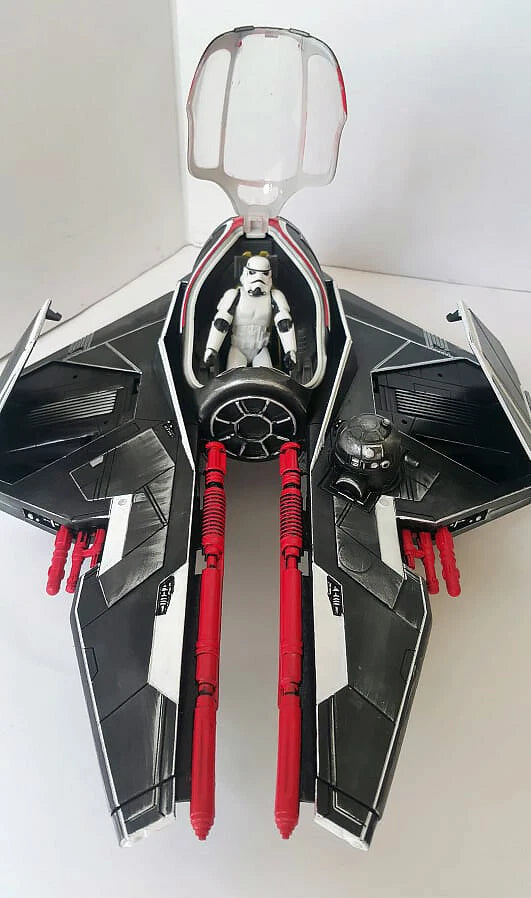 Red Talon — Custom Imperial Interceptor Starfighter Hand-Painted collectible - view 8