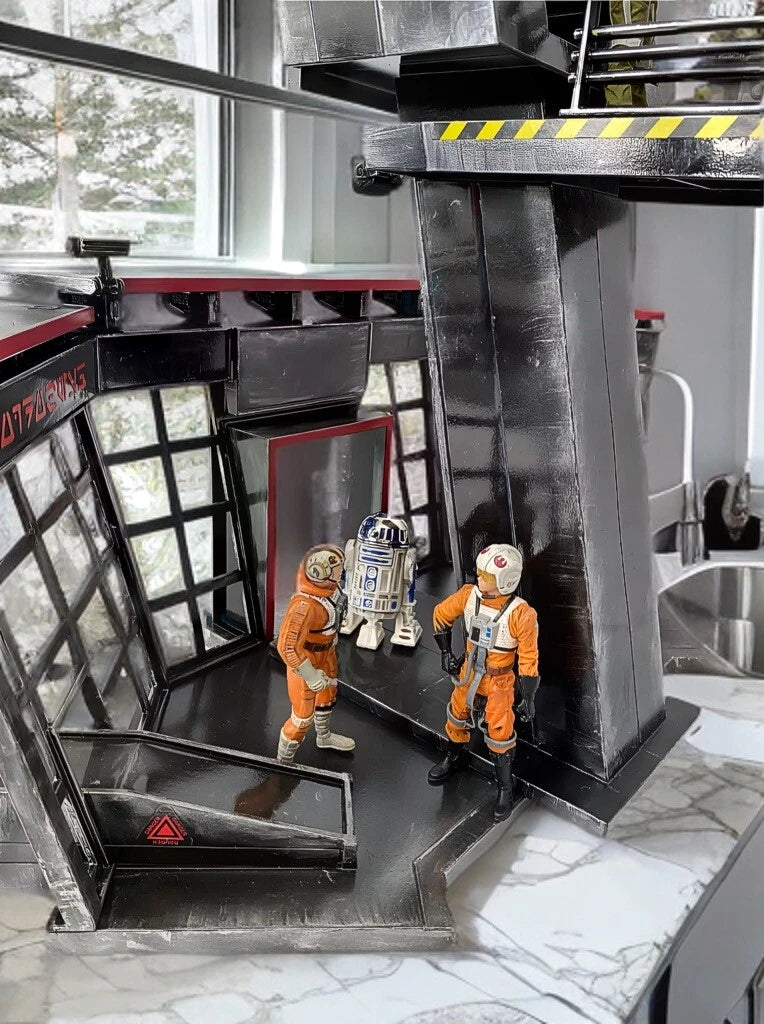 Star Wars Rebel Alliance Yavin X-Wing Hangar Rogue One Andor Kenner Diorama