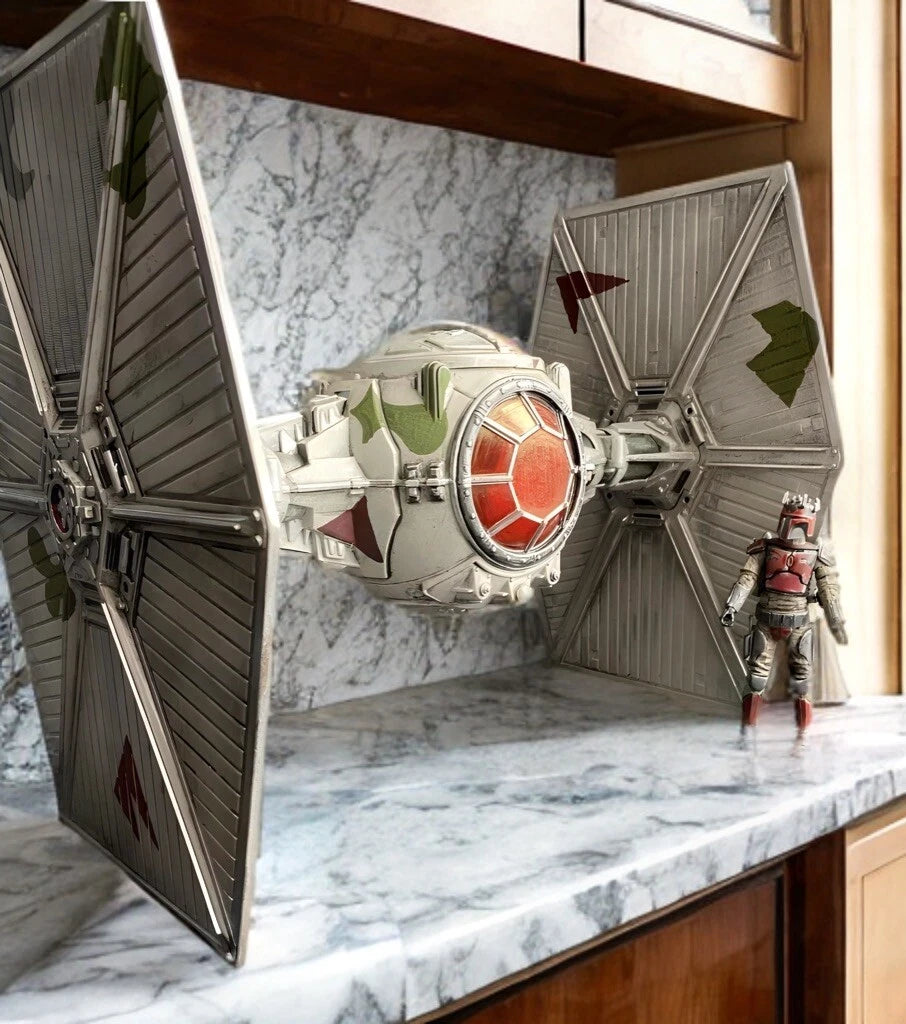 Star Wars Stormglass Sentry Winter-Theatre TIE Custom 1:18 Hand-Painted One-Off