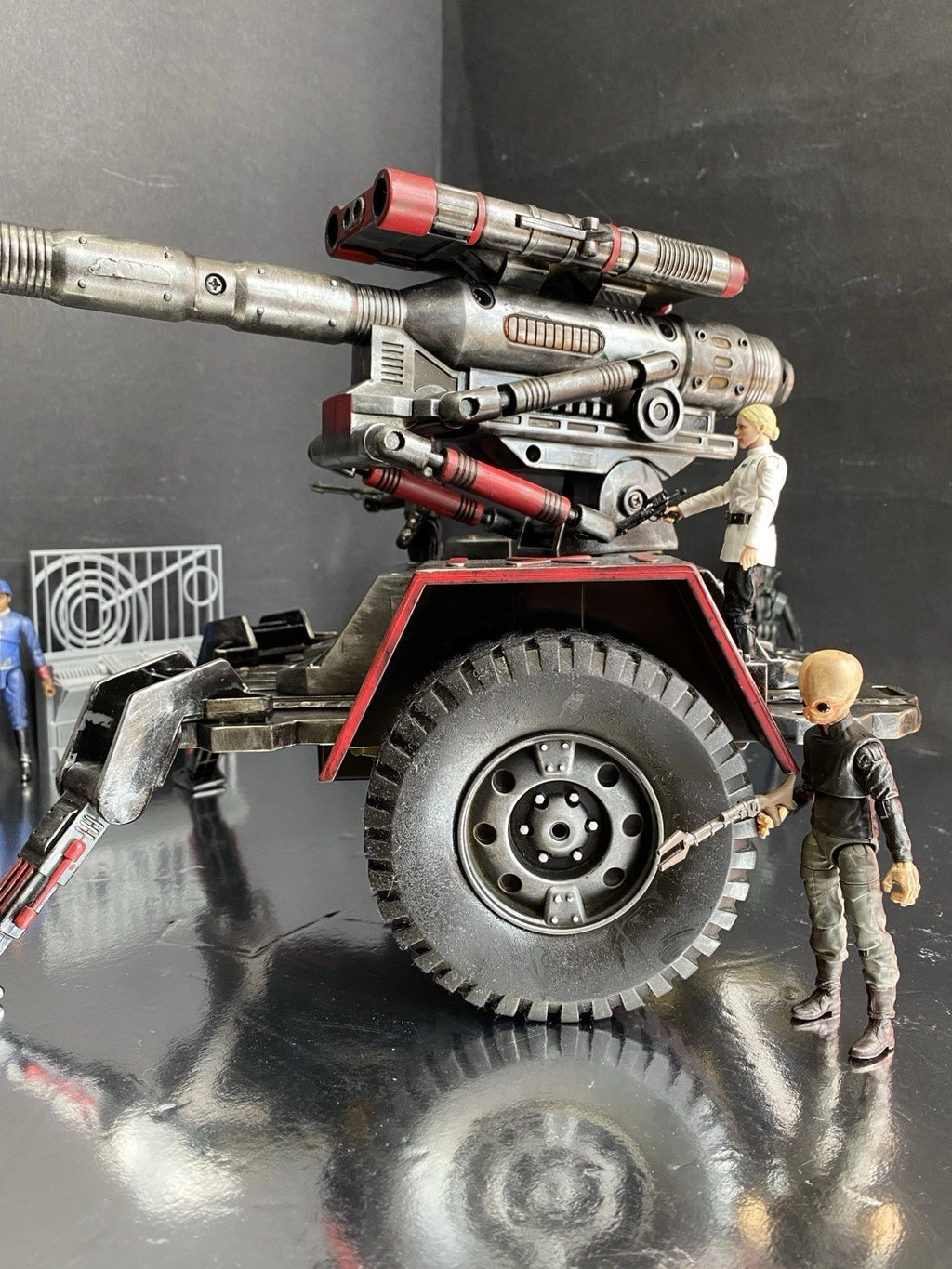 First Order Turbolaser Star Wars Heavy Artillery AV7 Andor Vintage Black Series