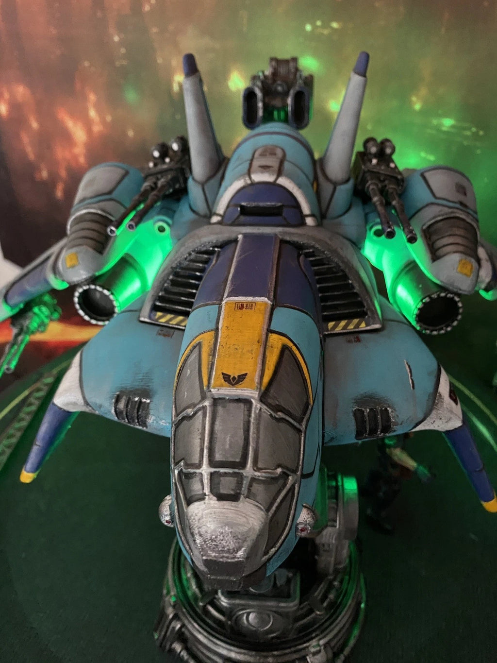 Tyrell Sector Interceptor K-410 | Custom Blade Runner Gunship vintage Diorama