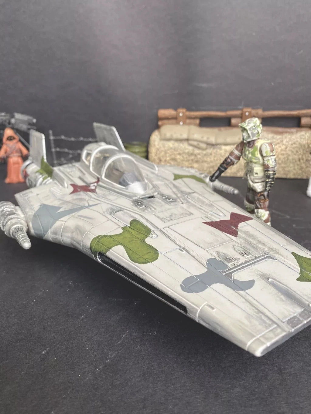 A-Wing “Hunter’s Fang” –  Rebel Interceptor Kashyyyk Camo Starfighter Star Wars - view 3