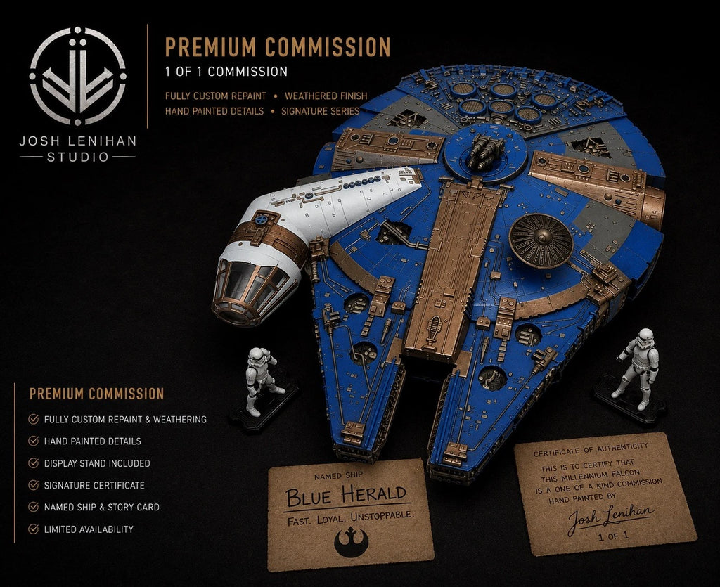 STAR WARS MILLENNIUM FALCON COMMISSION HANDMADE VINTAGE KENNER COLLECTOR CUSTOM